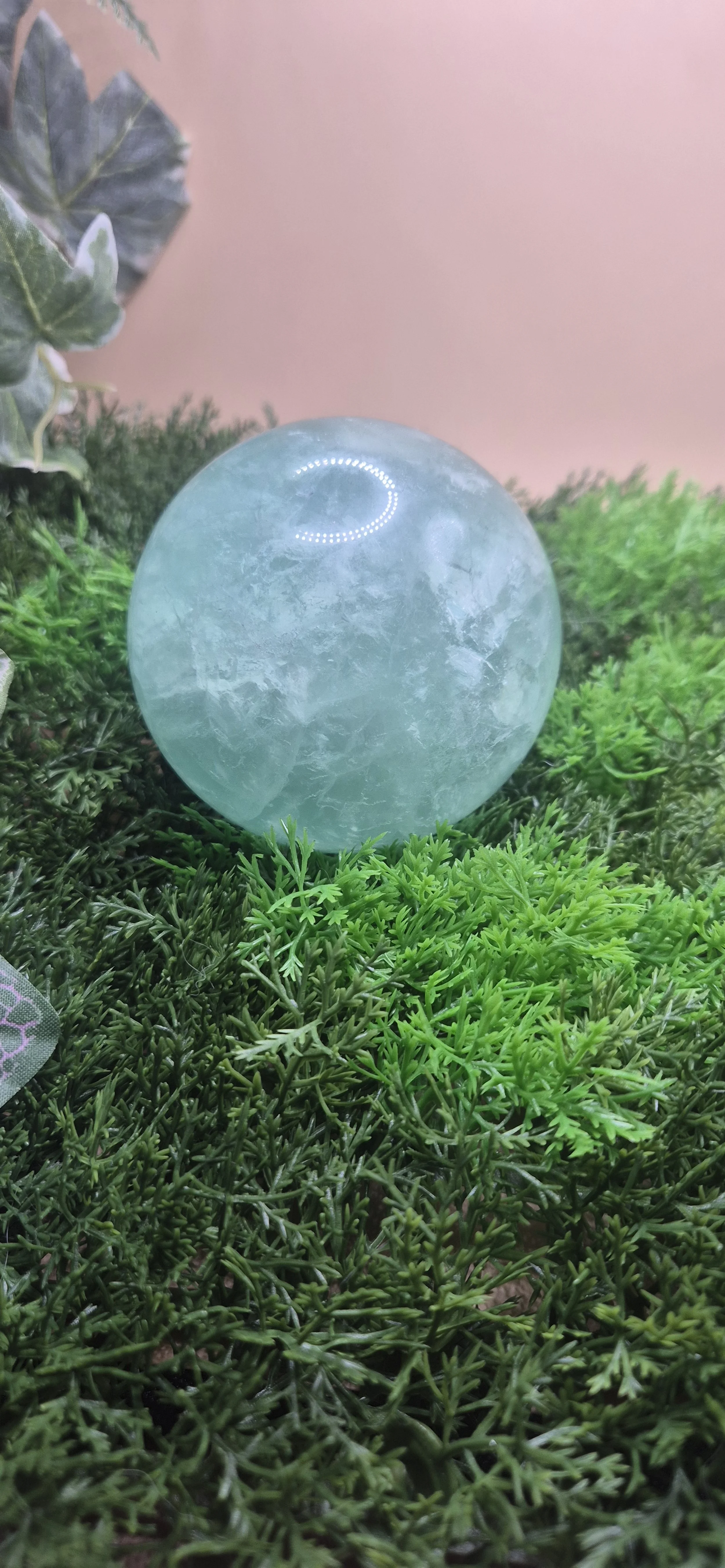Green Fluorite Sphere