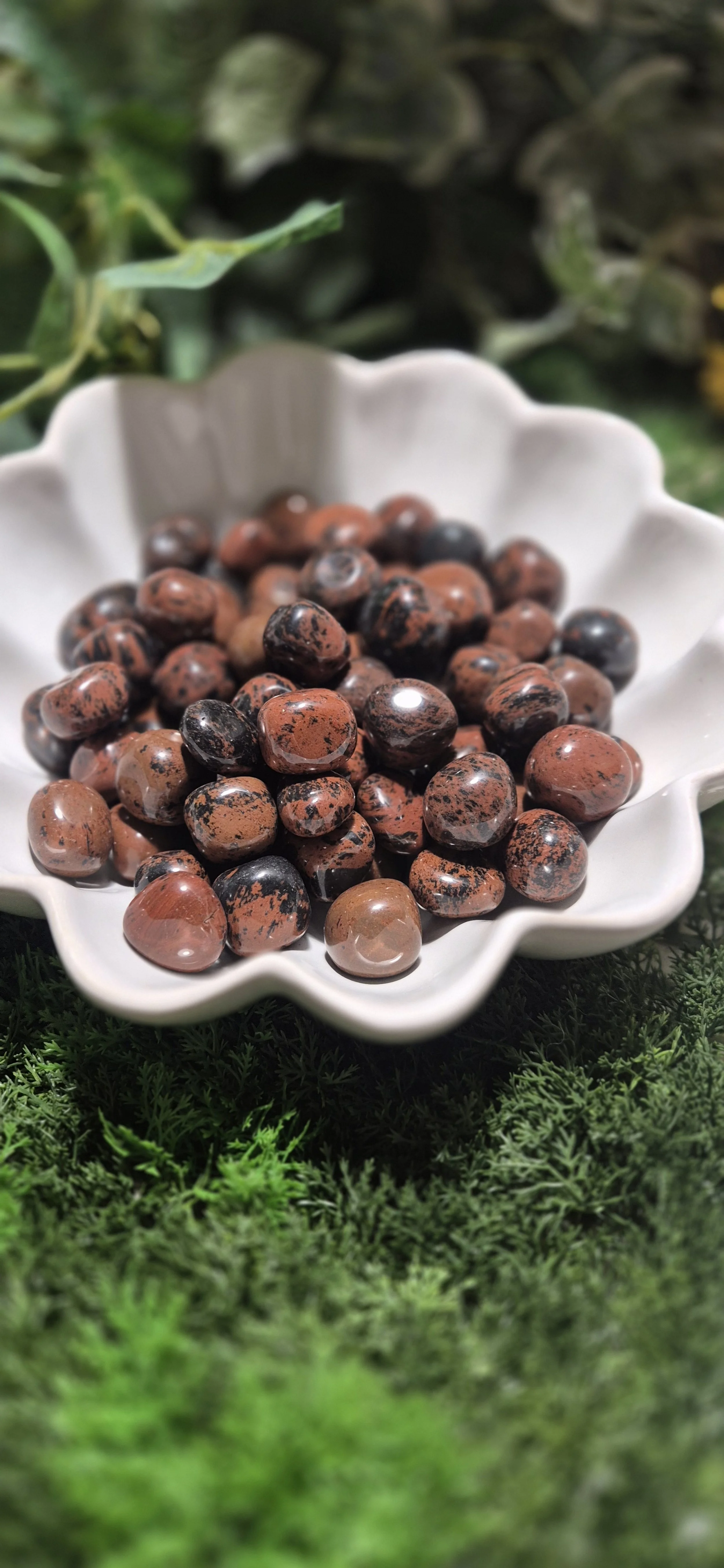 Protection Mahogany Obsidian Tumbles – 100g