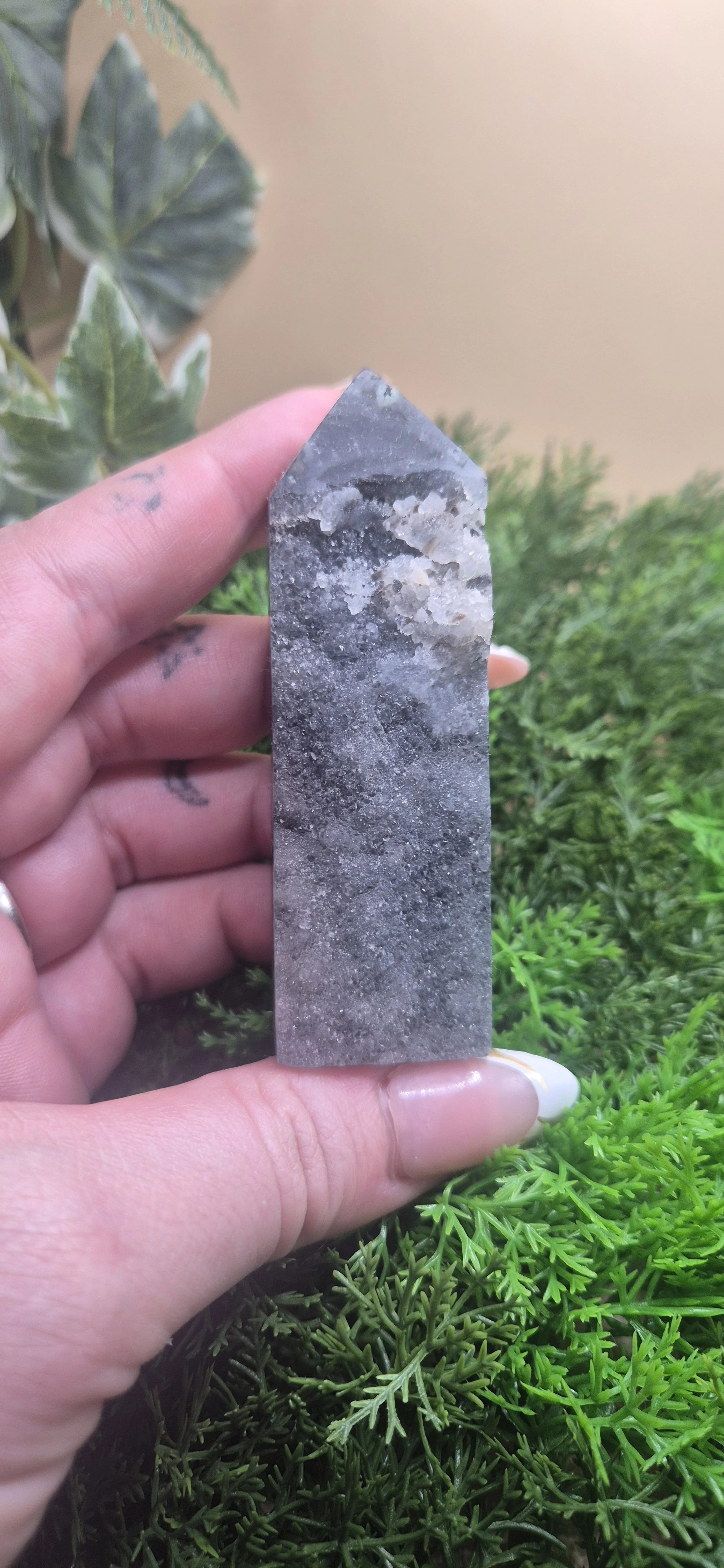 Grey Banded Crystal Tower