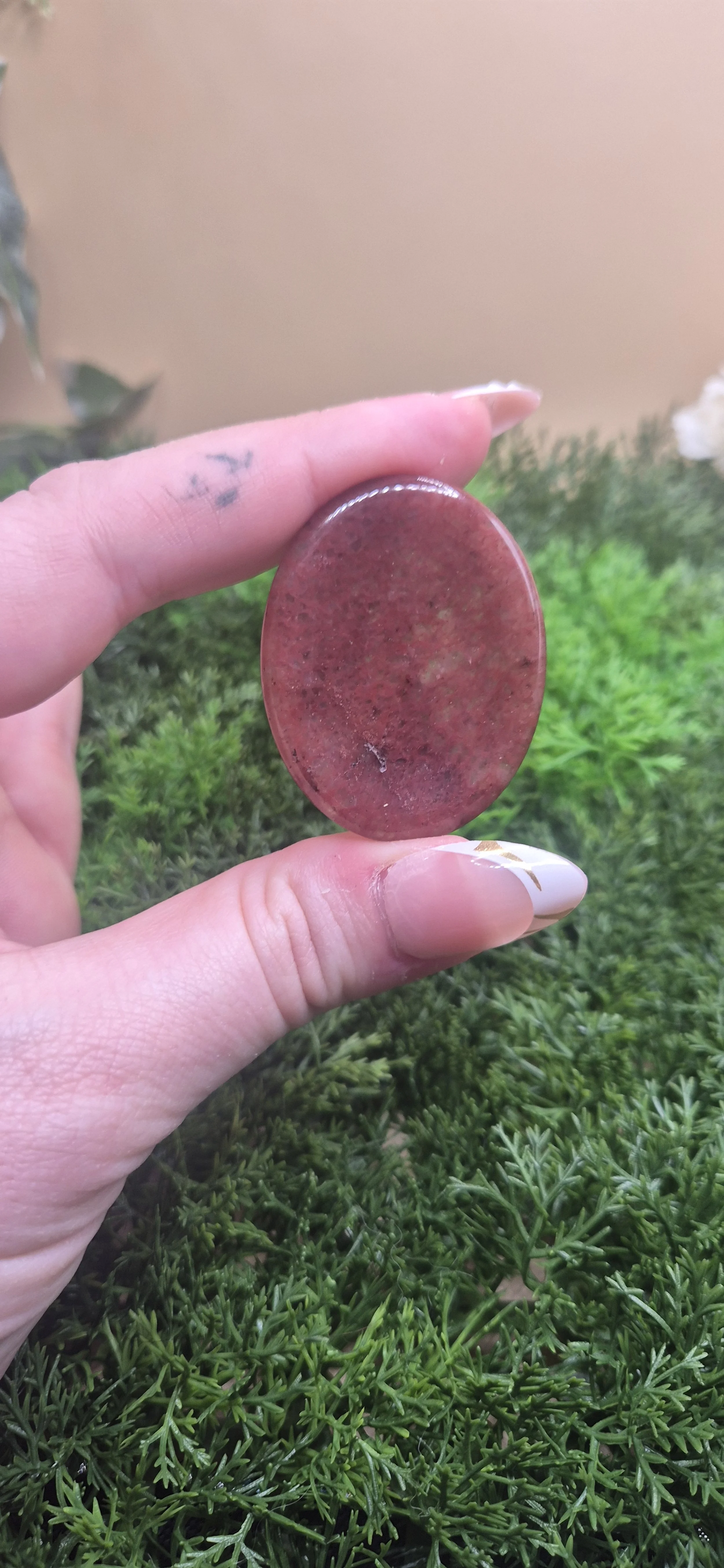Red Jasper Worry Stone