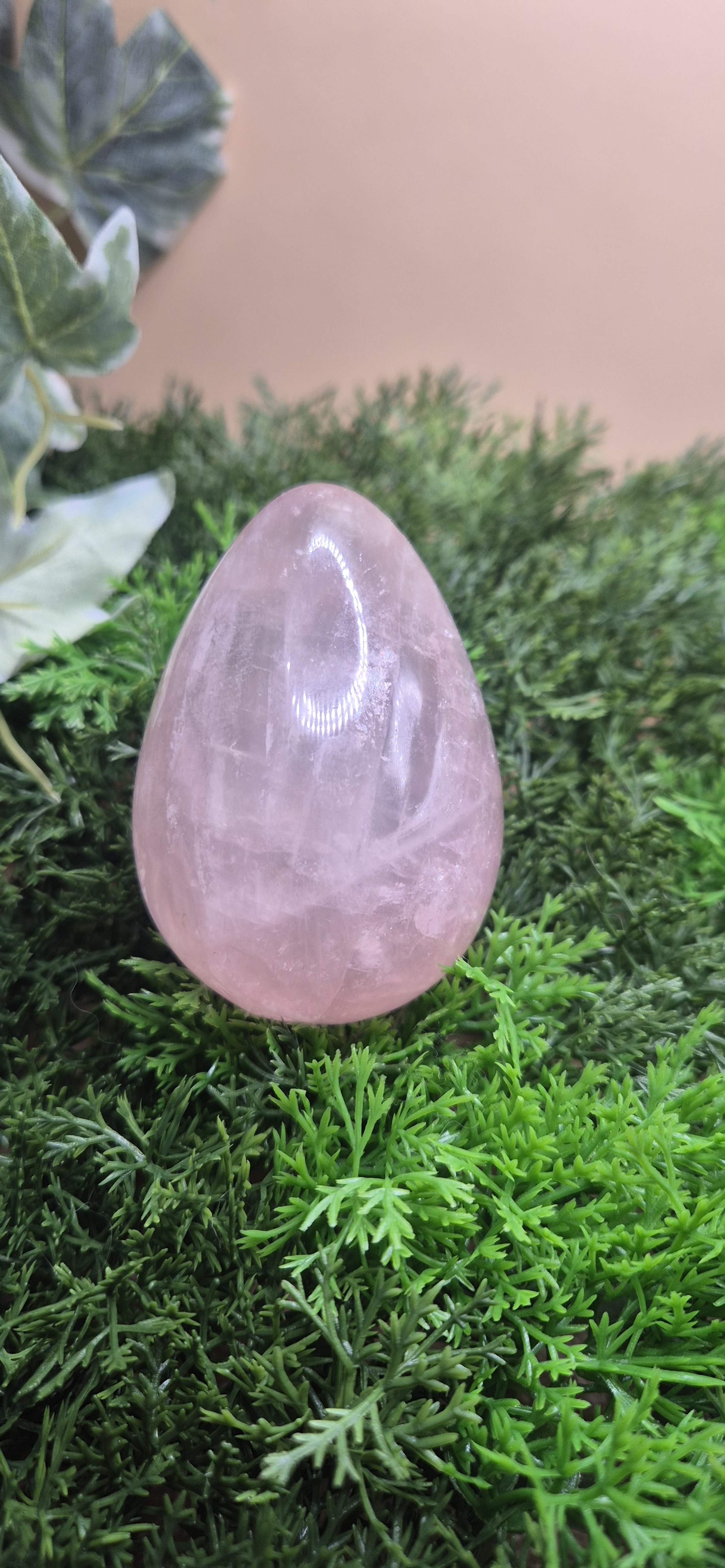 Rose Quartz Crystal Egg — Heart-Healing Love & Emotional Harmony