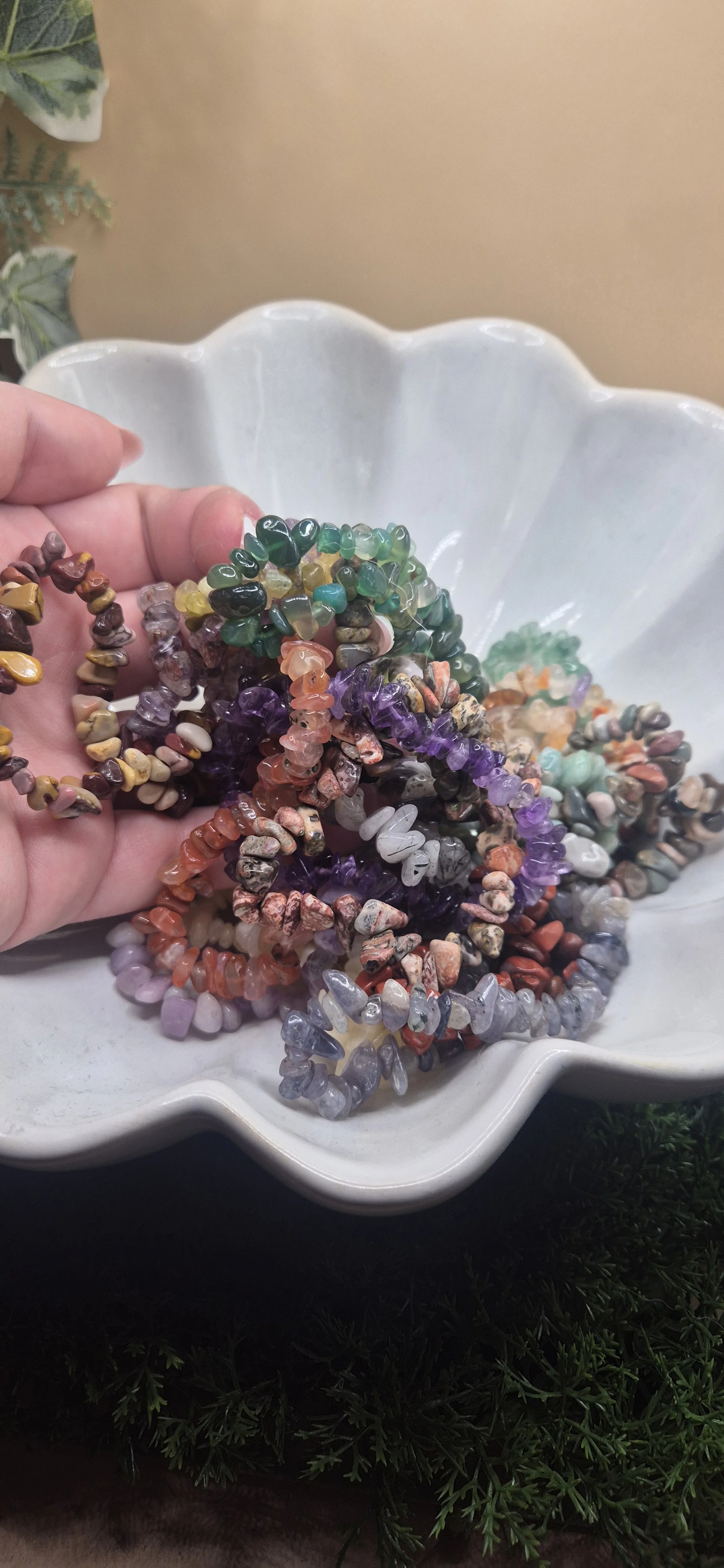 ✨ Intuition Pick, Assorted Crystal Chip Bracelet – 🔮 Chosen Just for You