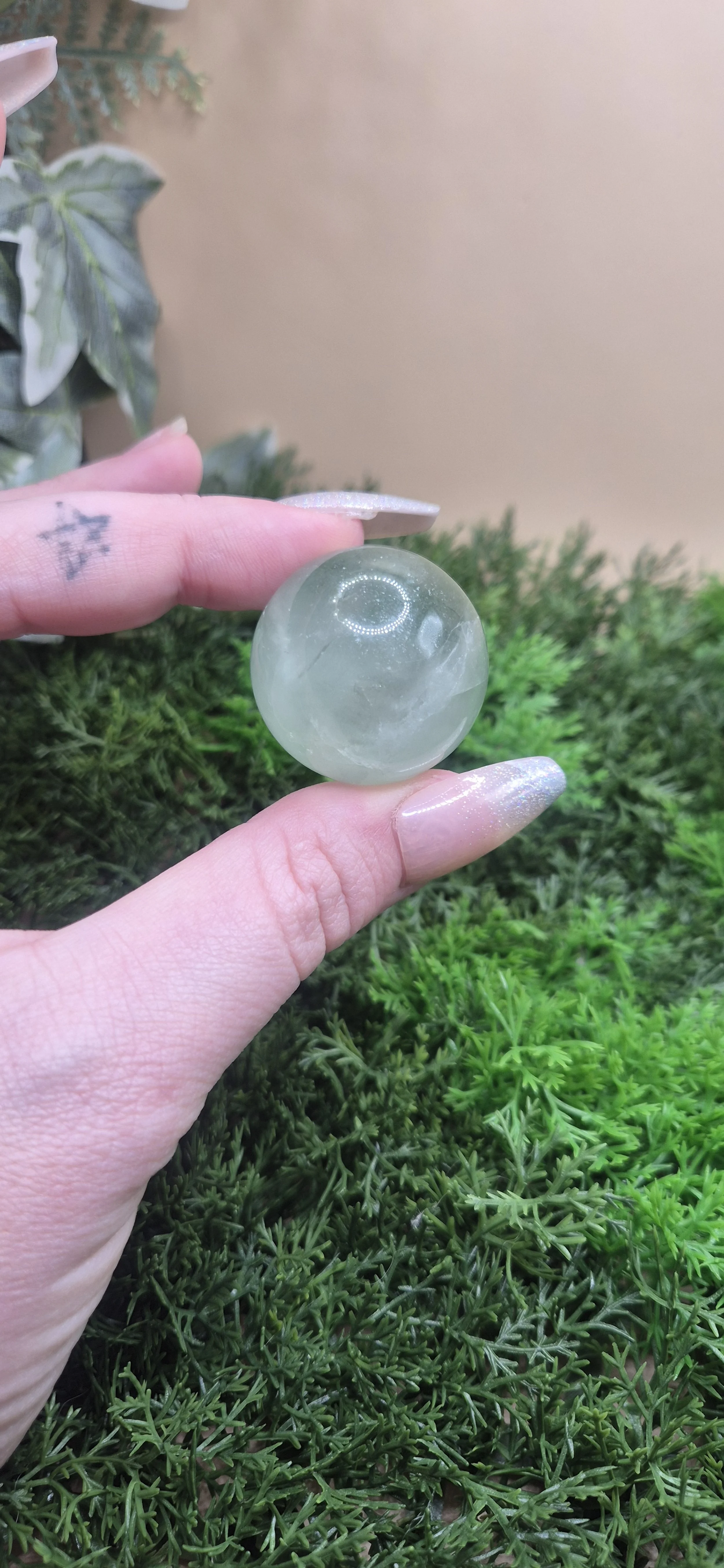 Green Fluorite Sphere
