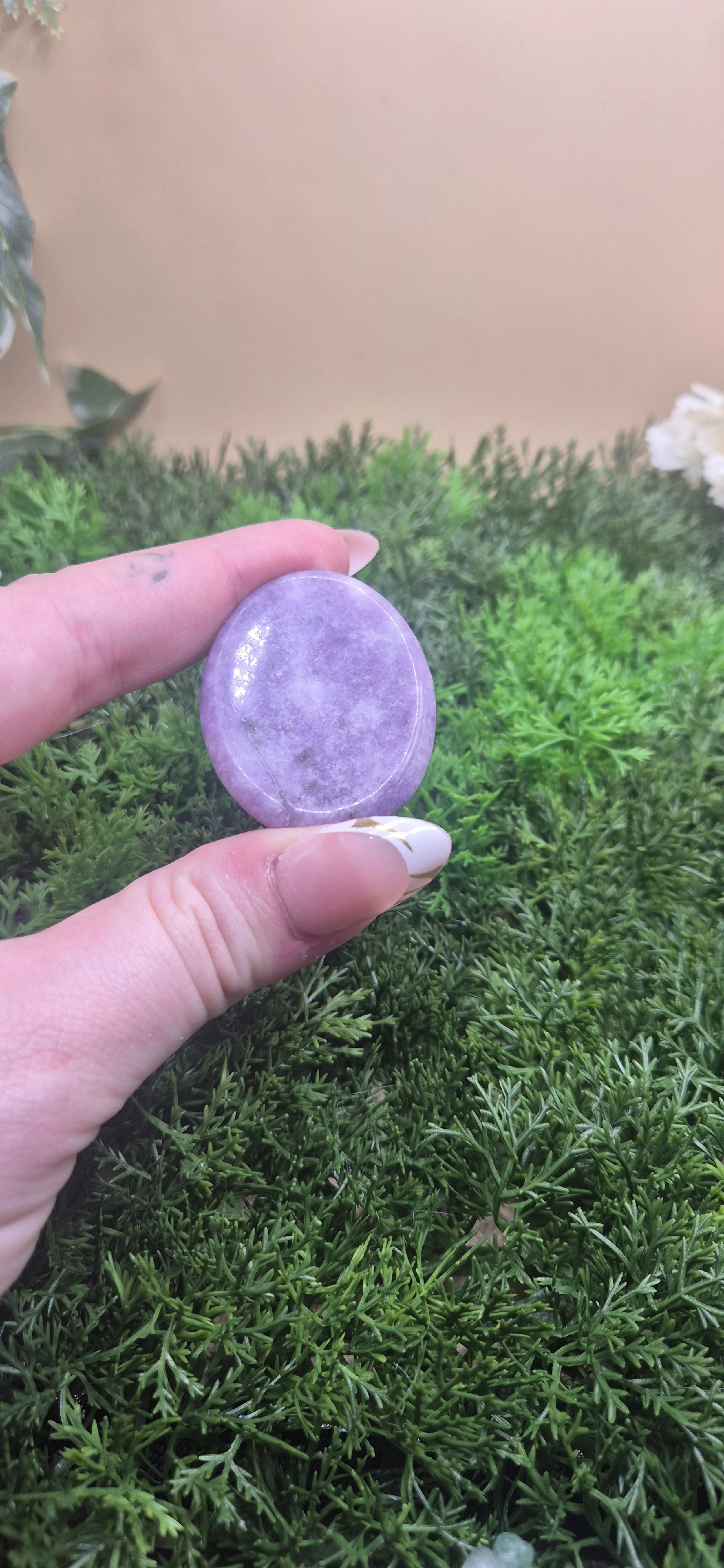 Lepidolite Worry Stone
