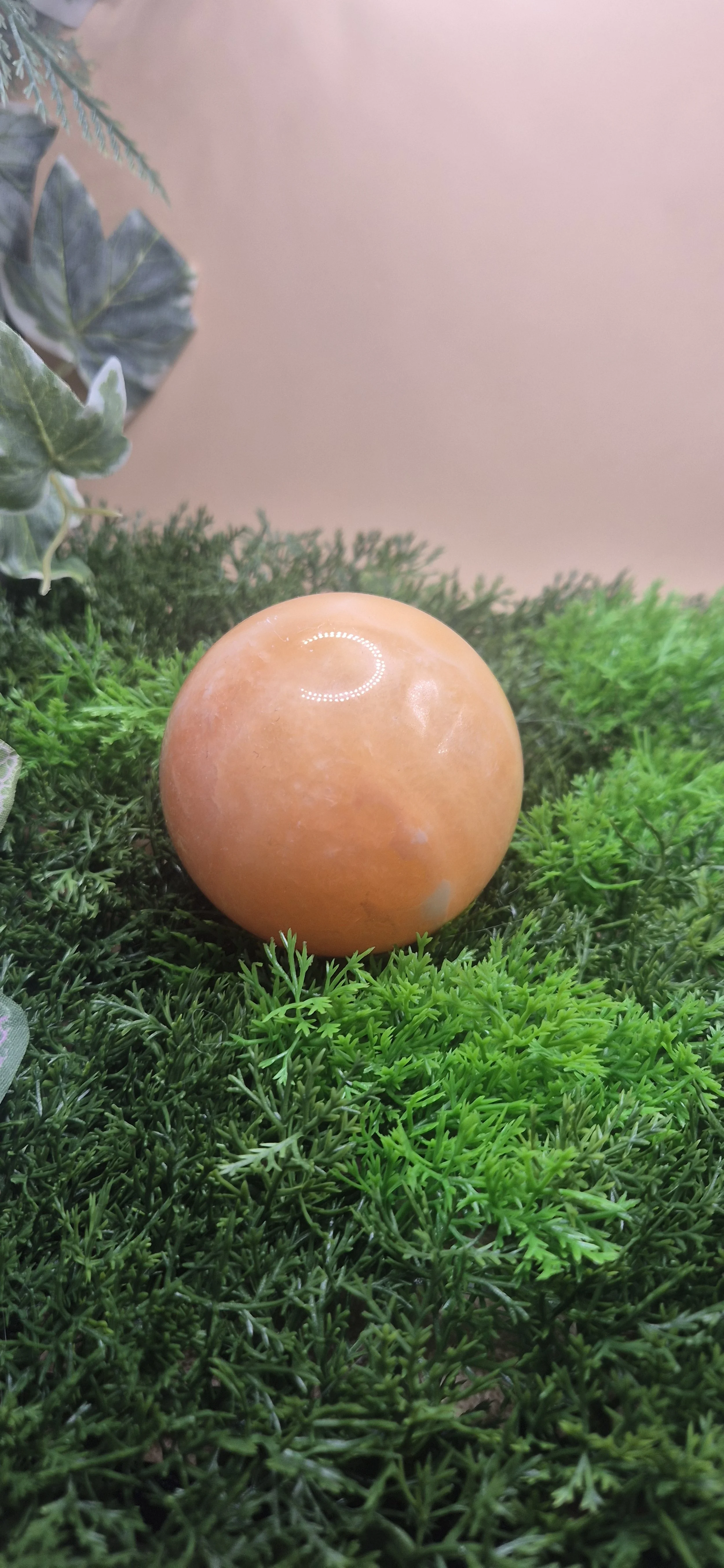 Orange Calcite Sphere