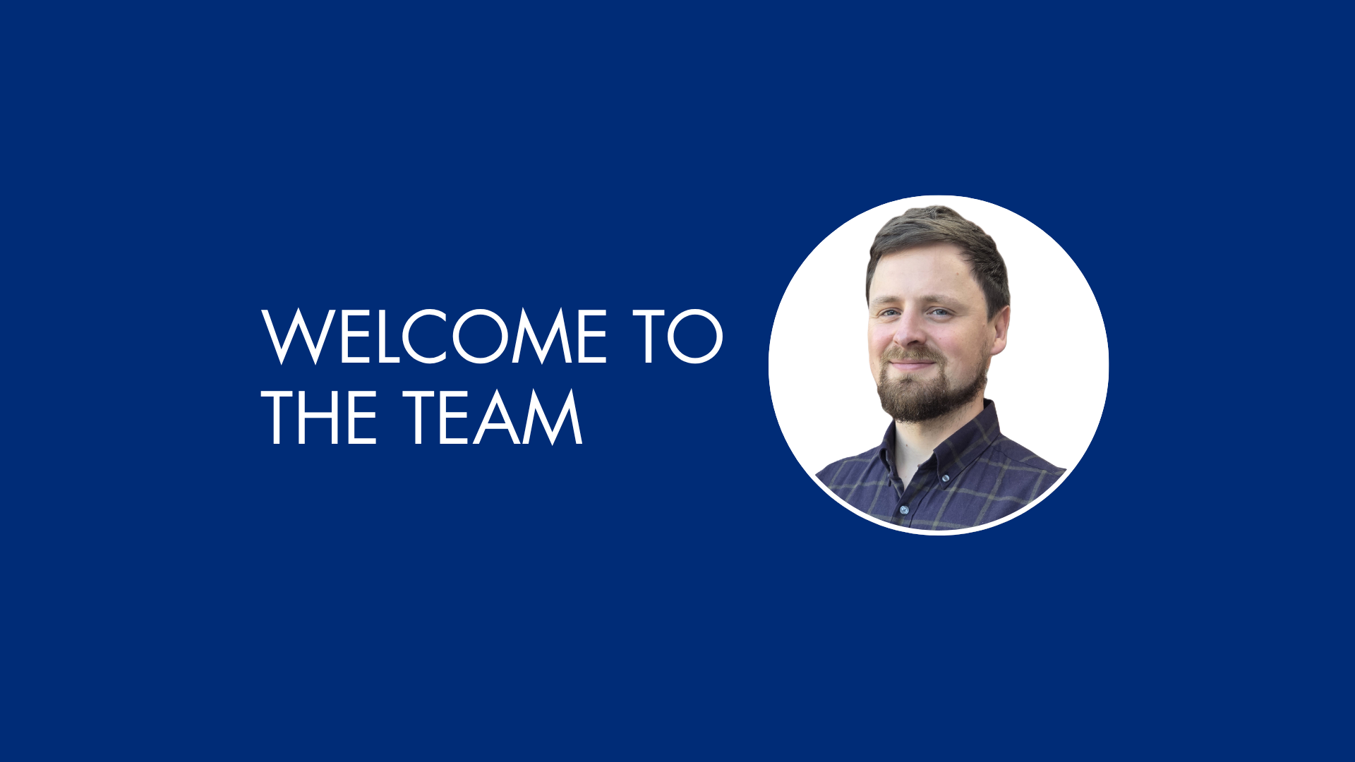 Welcoming Jonathan to our team! 