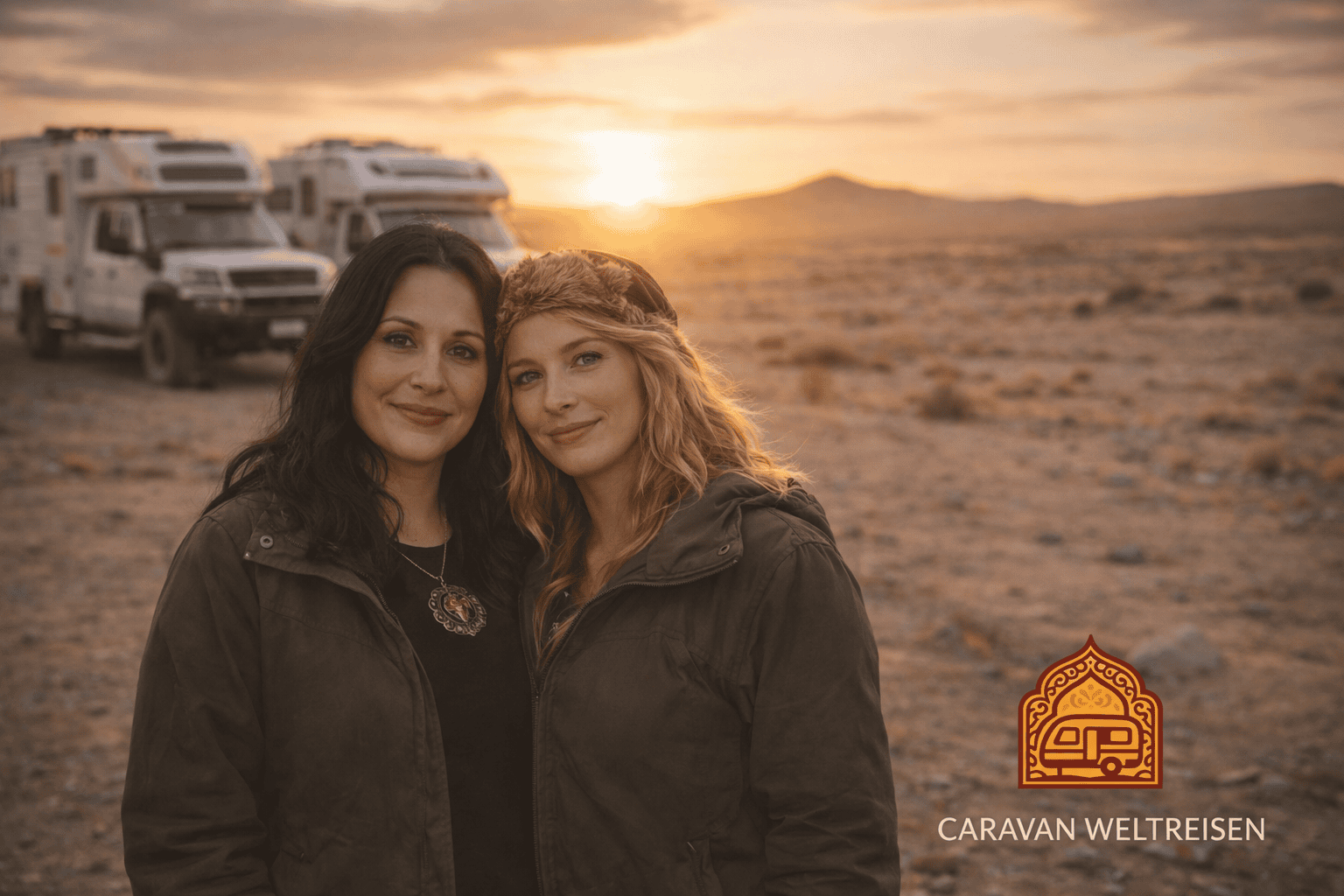 Firmeninhaberin Giuliana Ohliger und Nicole Schmidt Reiseleiter mit Erfahrung Kompetenz dass seit mehr als 20 Jahren weltweit Caravan Weltreisen