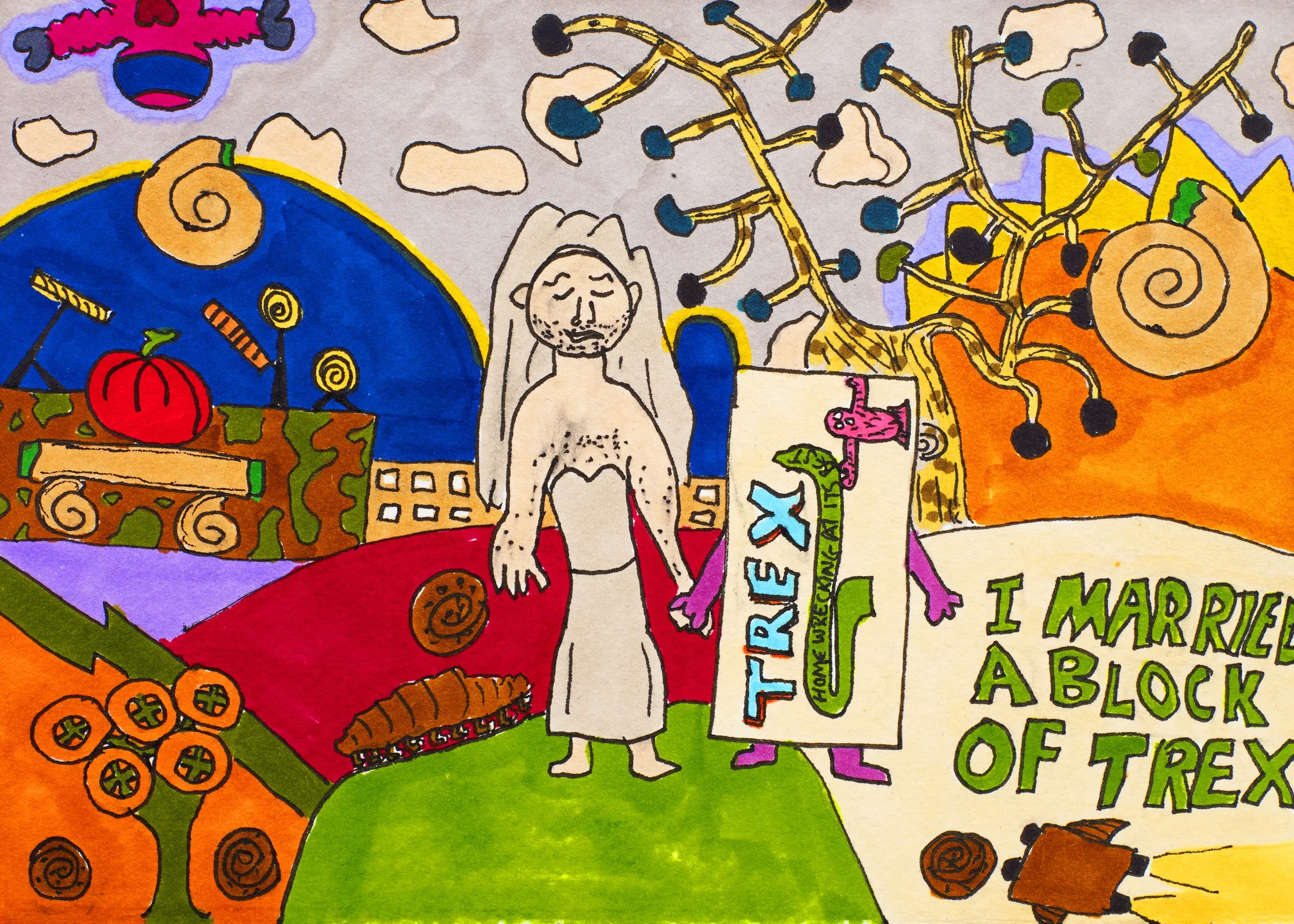 I MARRIED A BLOCK OF TREX - A5