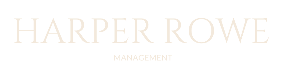 Harper Rowe Management logo in black and white.