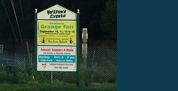 Yorktown Events Sign