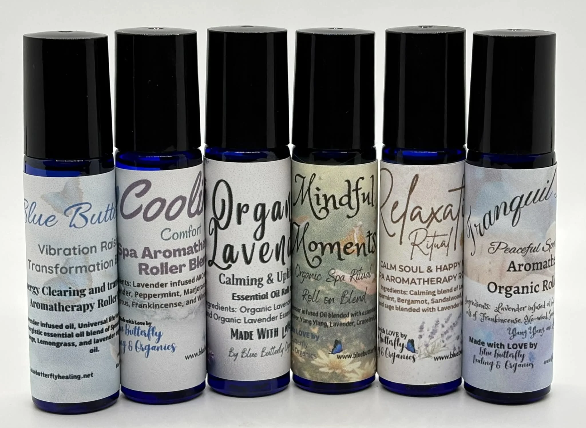 Blue Butterfly Healing & Organics, Aromatherapy Roller Blend Collection