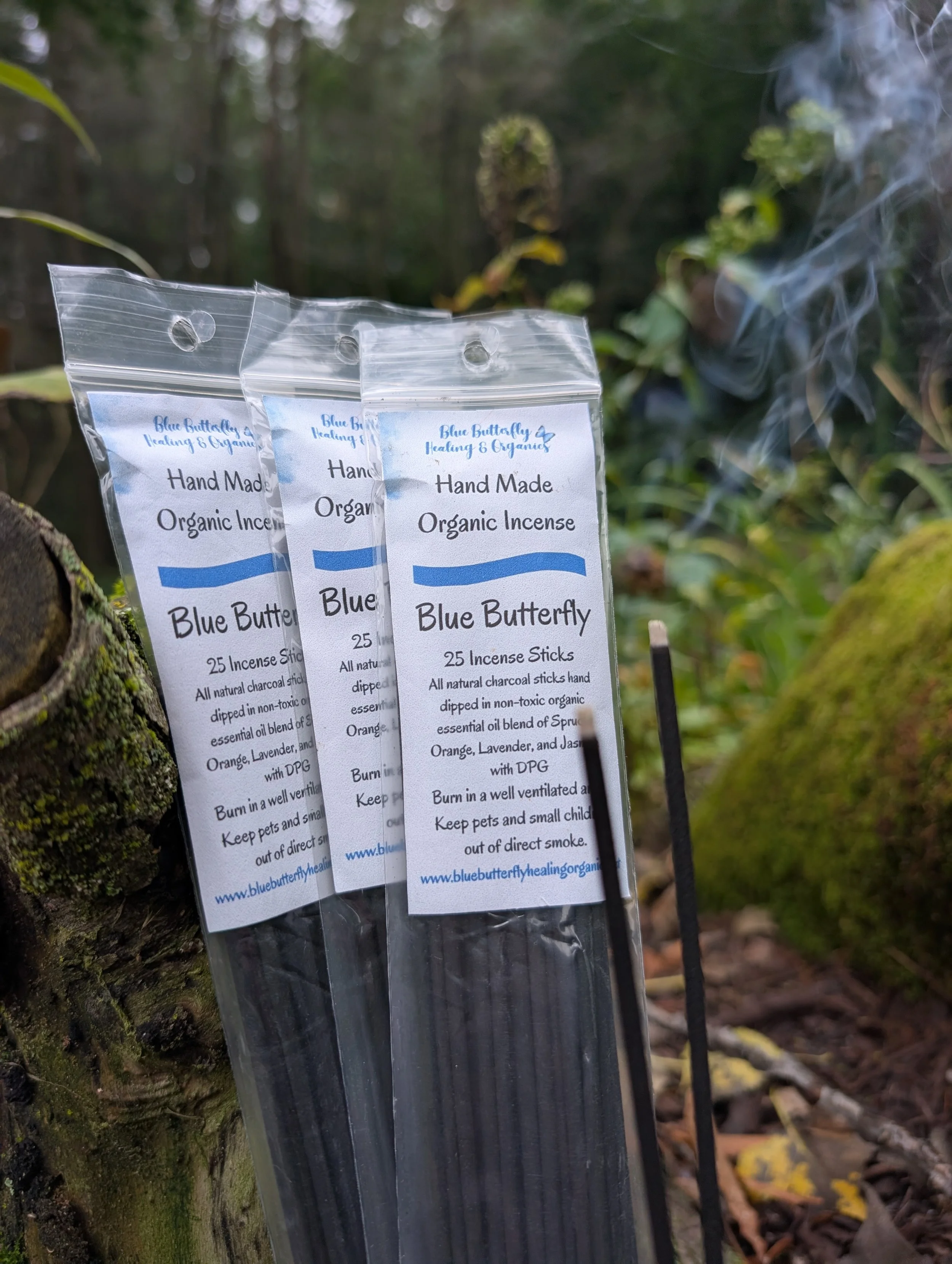 Blue Butterfly Transformational Incense Sticks