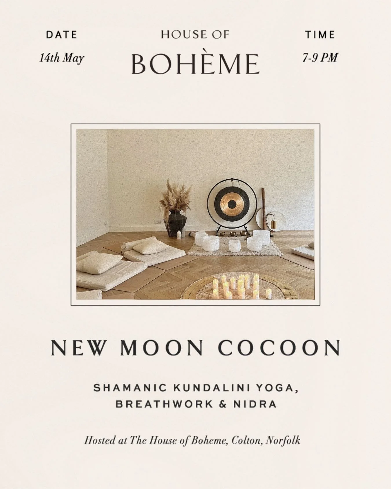 Thurs 14th May ~ 7-9pm

Raising money for The Palestine Children&rsquo;s Relief Fund @thepcrf 🇵🇸 

Super last minute but&hellip; We&rsquo;ve decided to come to Norfolk next week and I&rsquo;ll be hosting a one off New Moon Cocoon in celebration of 