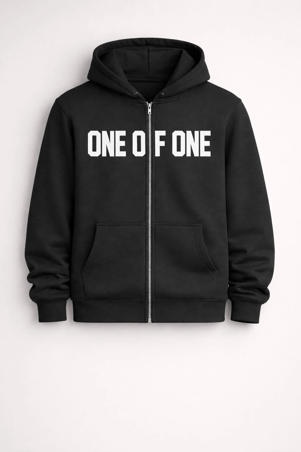 One of One zip up hoodie