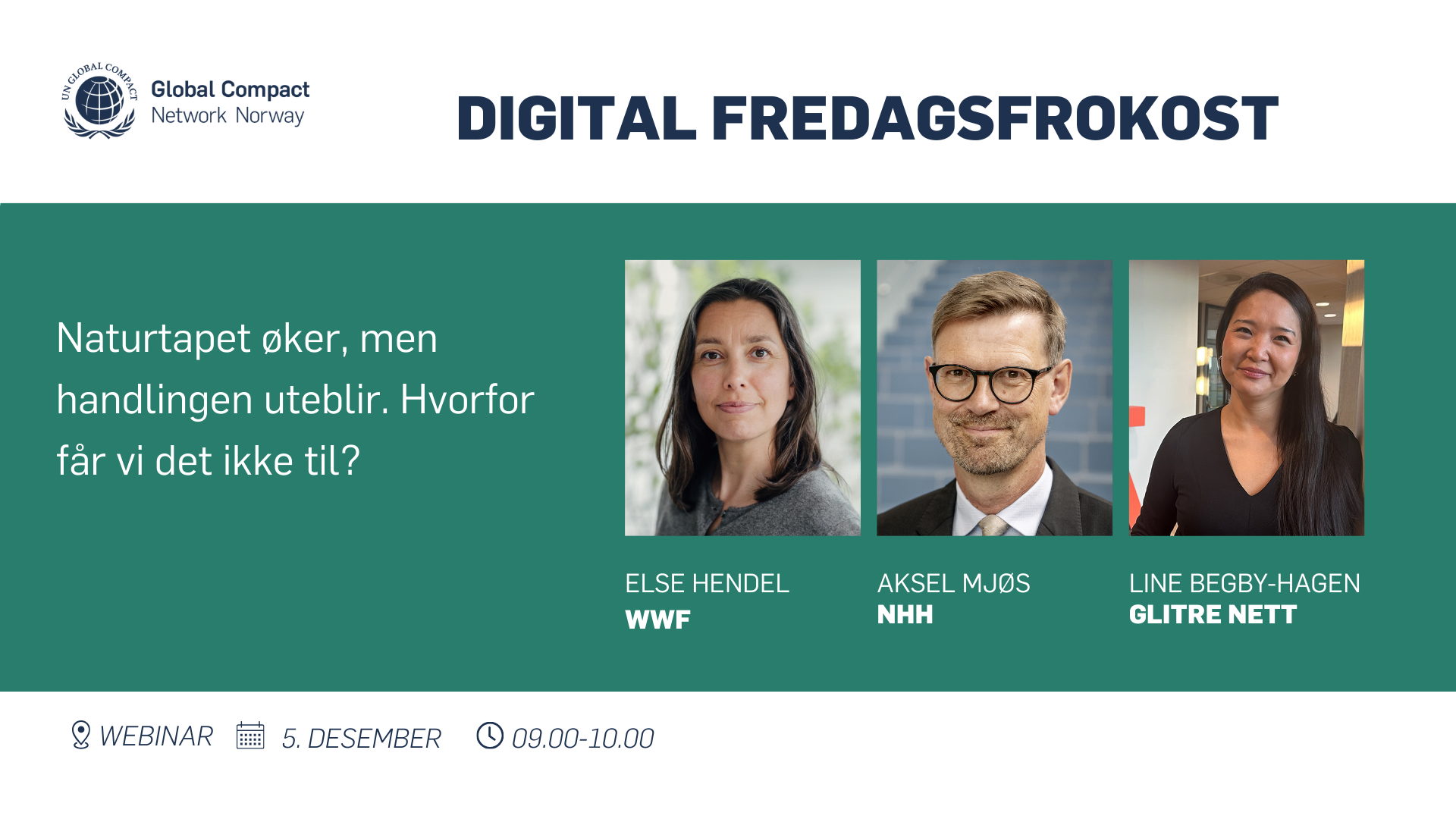 Digital fredagsfrokost: Naturtapet øker – men handlingen uteblir. Hvorfor får vi det ikke til?