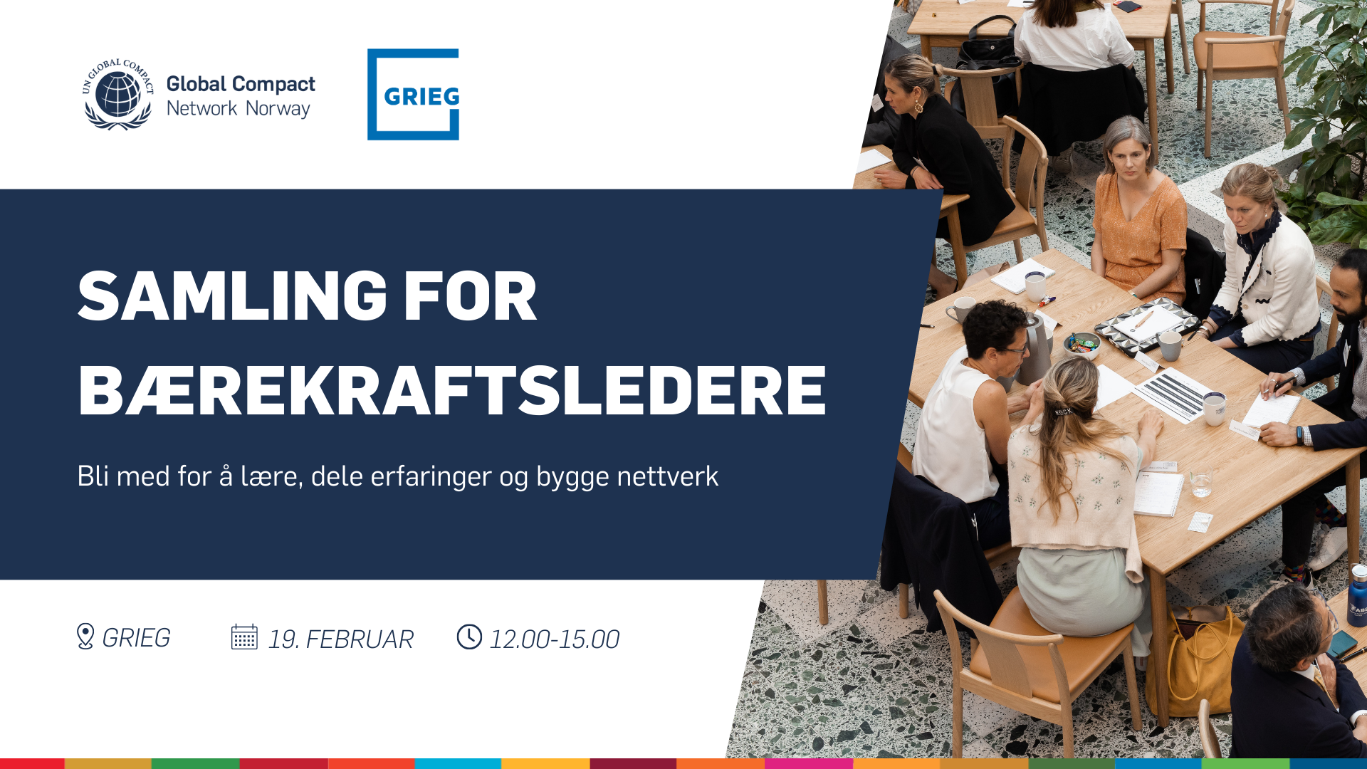 Samling for bærekraftsledere - Grieg og UN Global Compact Norge