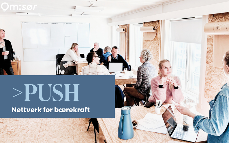 PUSH av Om:sør: et prosjekt under UN Global Compact Norge for stadig mer lokalt samarbeid.