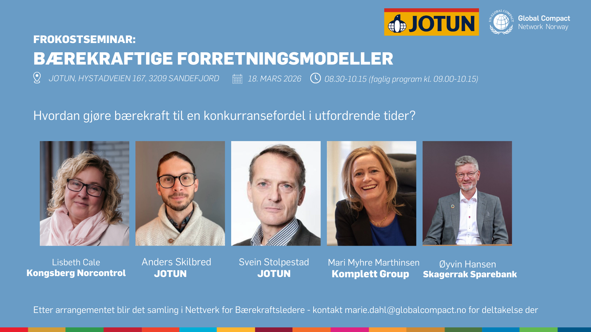 Frokostseminar hos Jotun: Bærekraftige forretningsmodeller