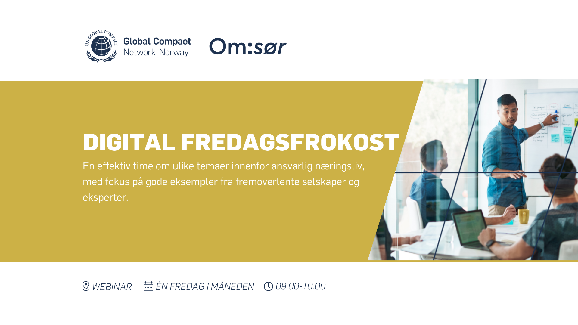 Digital Fredagsfrokost: Slik tar norsk næringsliv tak i våre viktigste bærekraftsutfordringer&nbsp;