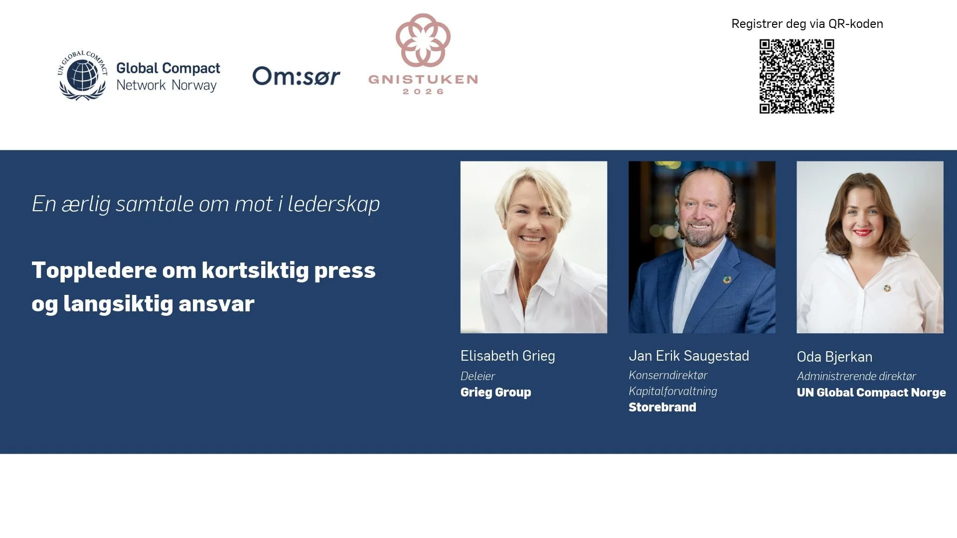 En ærlig samtale om mot i lederskap - toppledere om kortsiktig press og langsiktig ansvar