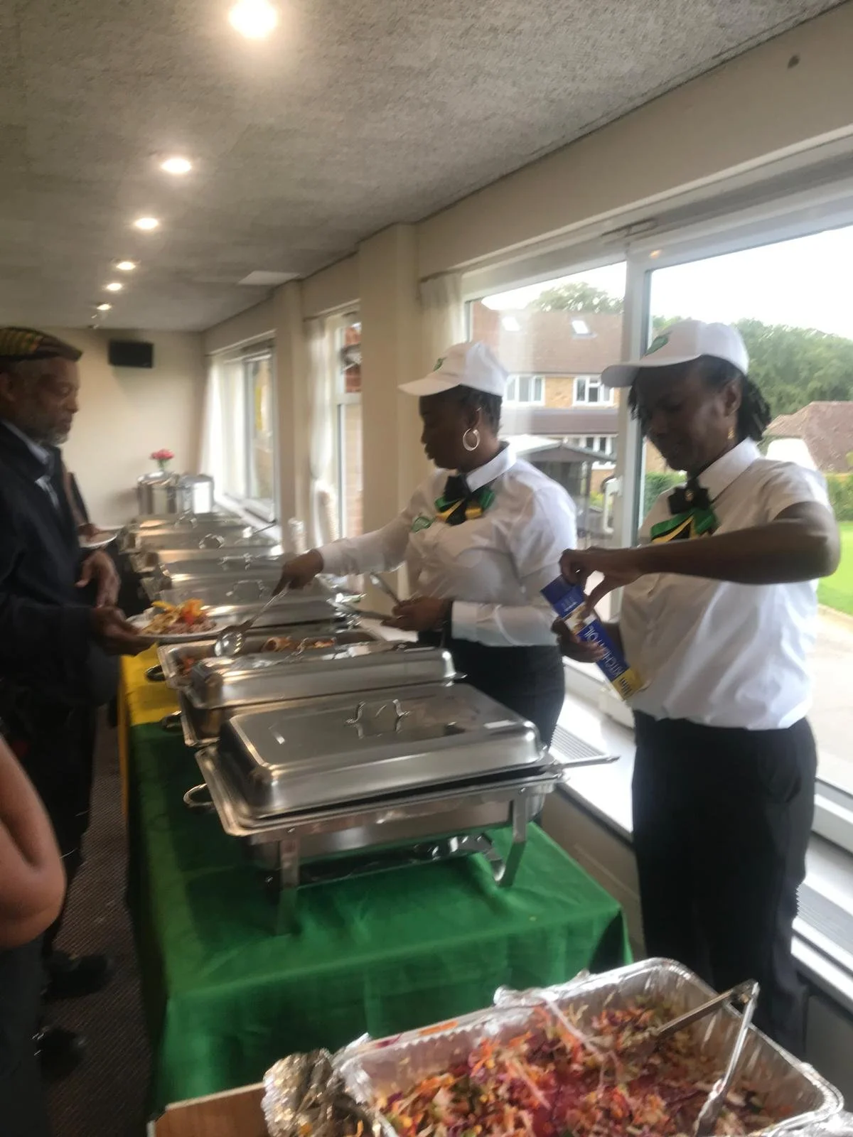 Jammin Caribbean catering setup for events