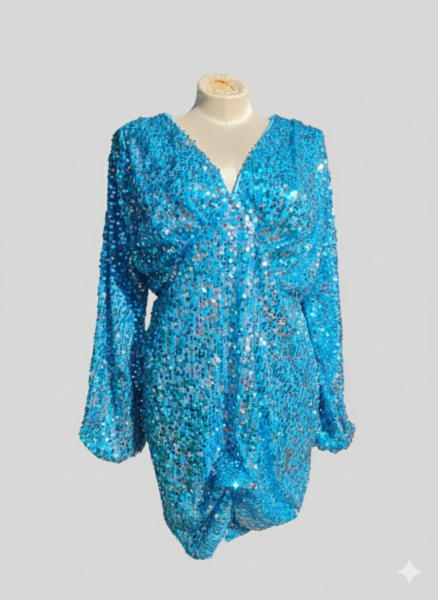 Sky Blue Sequin