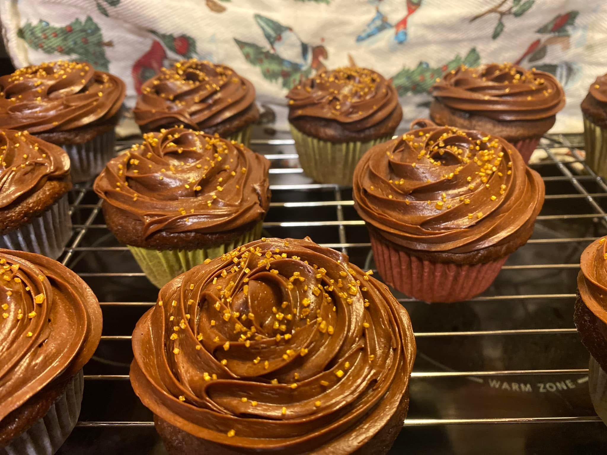 Chocolate Peanut butter filled cupcake (1 doz)