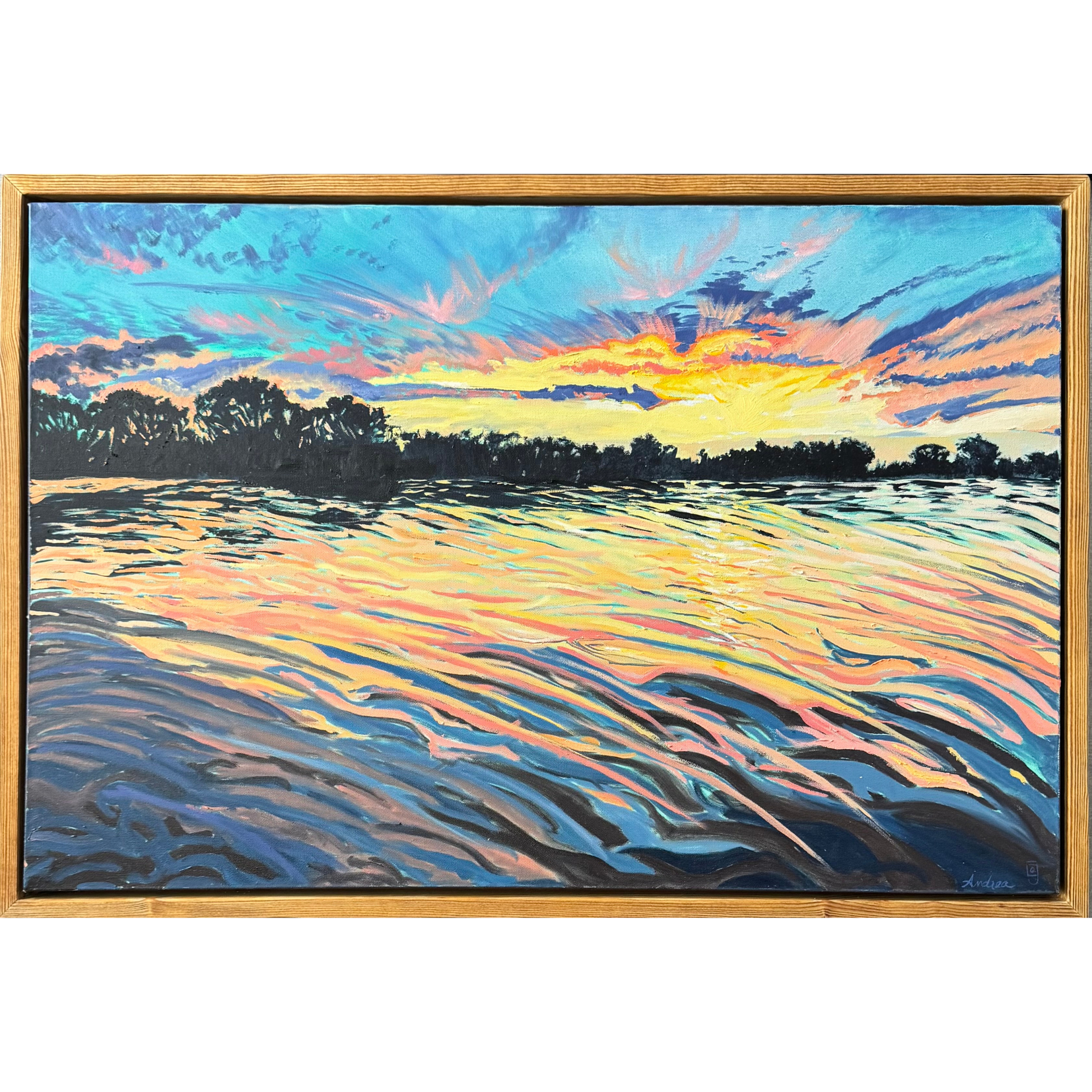 Early Works_Sunset on the Water II_framed.png
