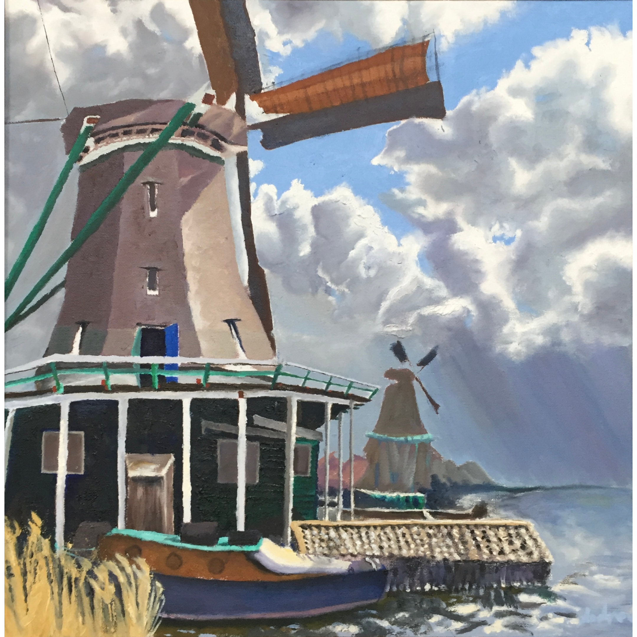 Windmills of Zaanse Schans, Framed