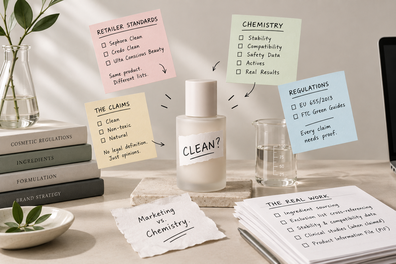 Why "Clean Beauty" Claims Are Mostly Marketing Departments Arguing With Chemistry