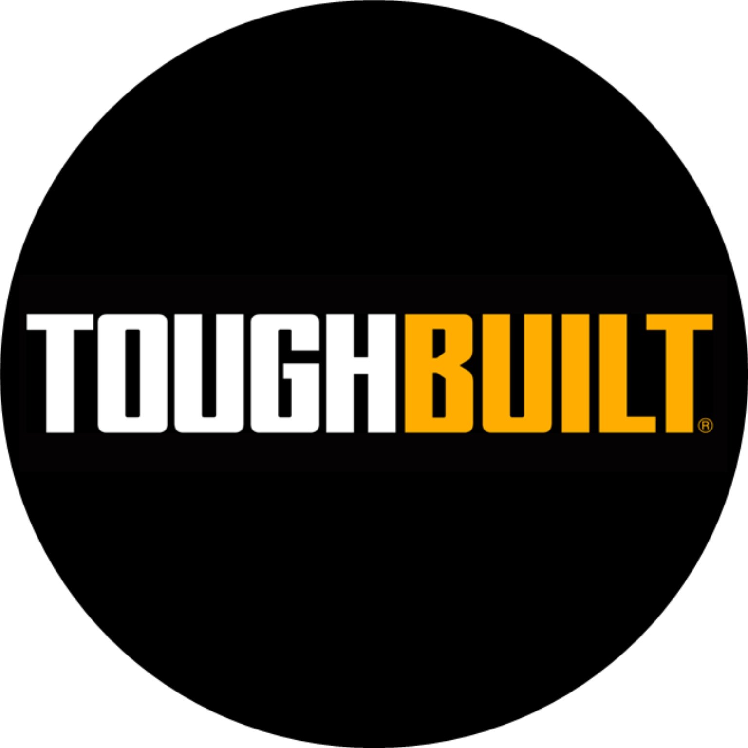 ToughBuilt logo with black background, white and yellow text.