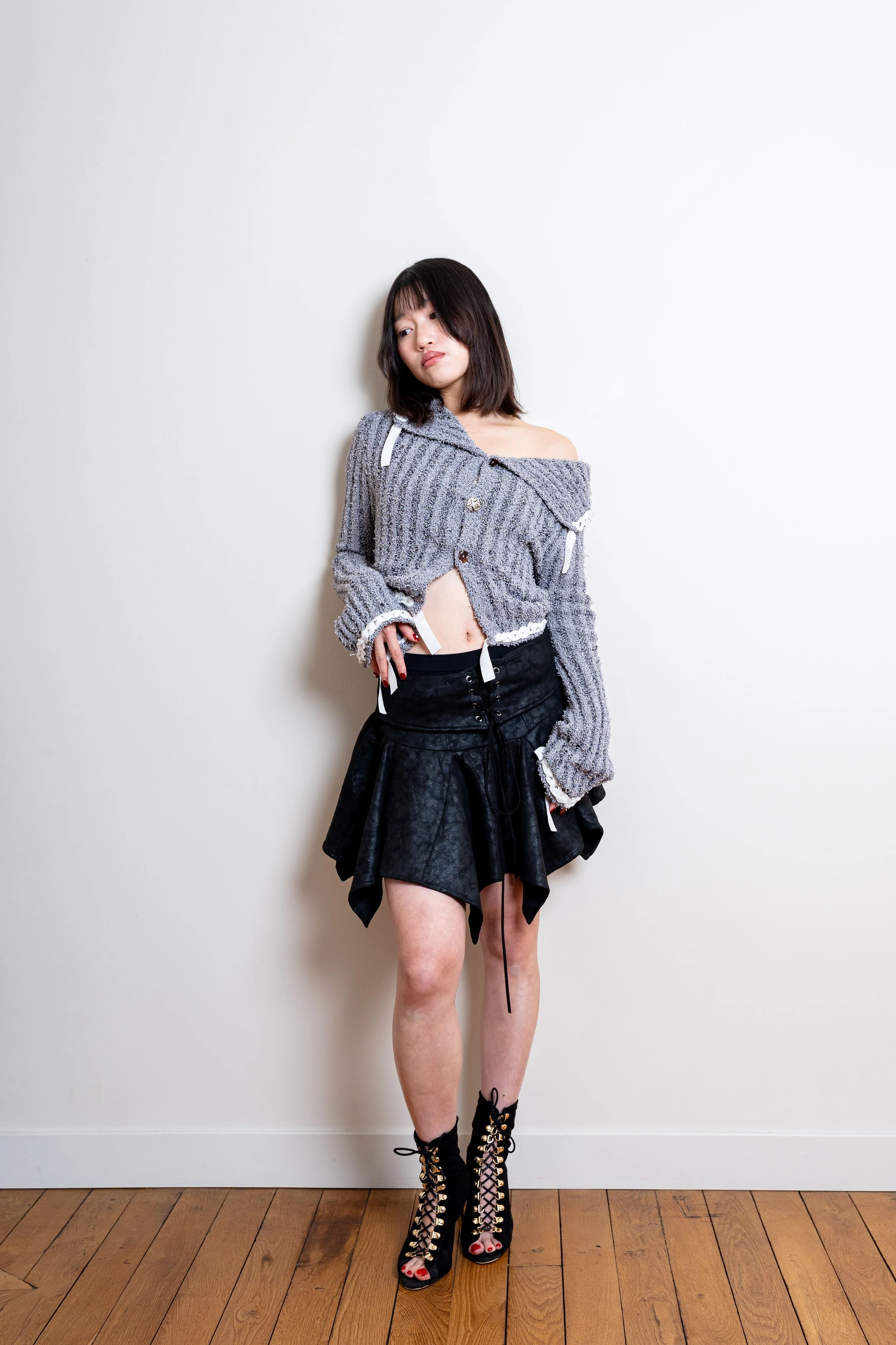 Ensemble Asymétrique Gris & Noir