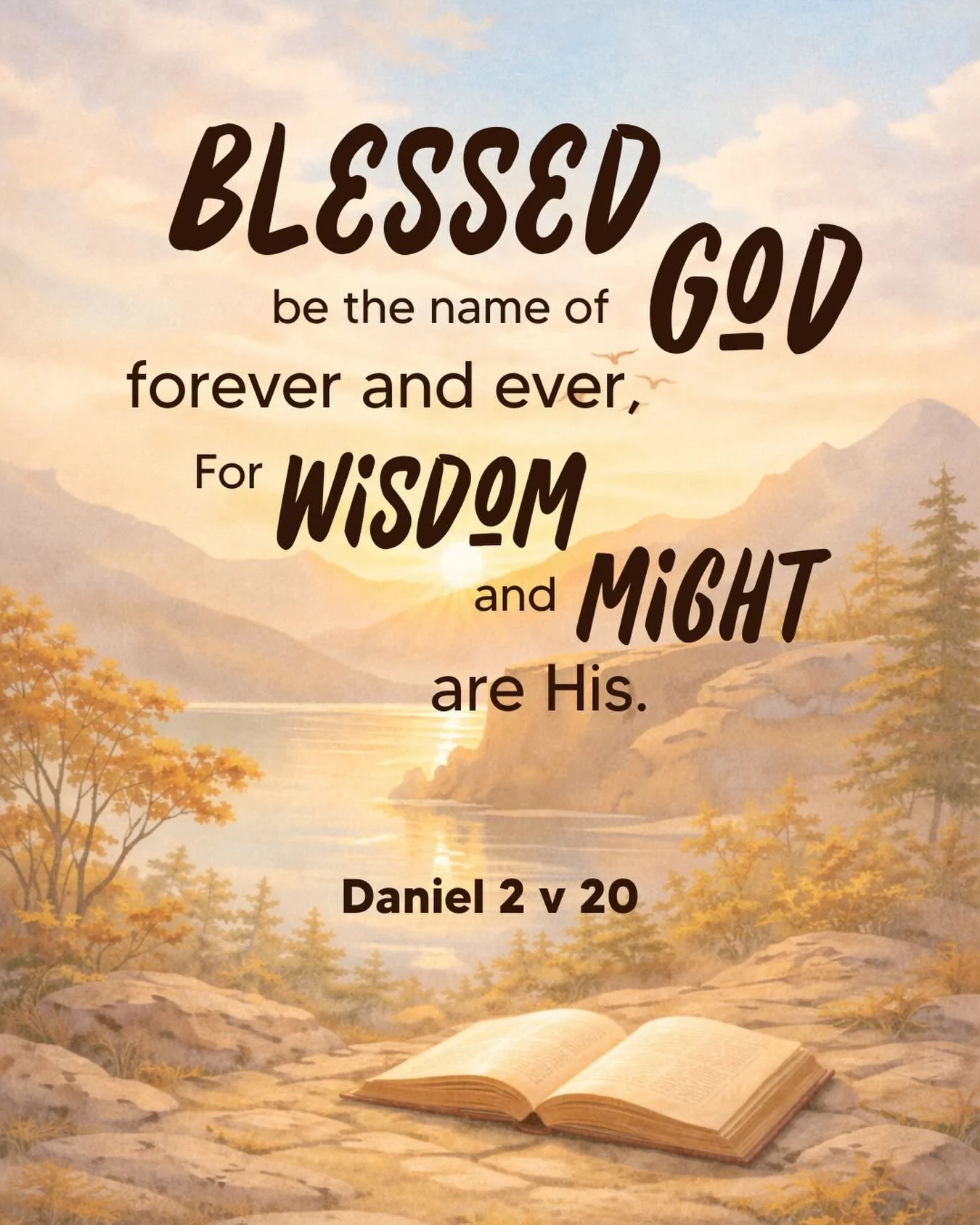 Some thoughts from Daniel as we enter the new year 💬

&ldquo;Blessed be the name of God forever and ever, to whom belong wisdom and might. He changes times and seasons; He removes kings and sets up kings; He gives wisdom to the wise and knowledge to