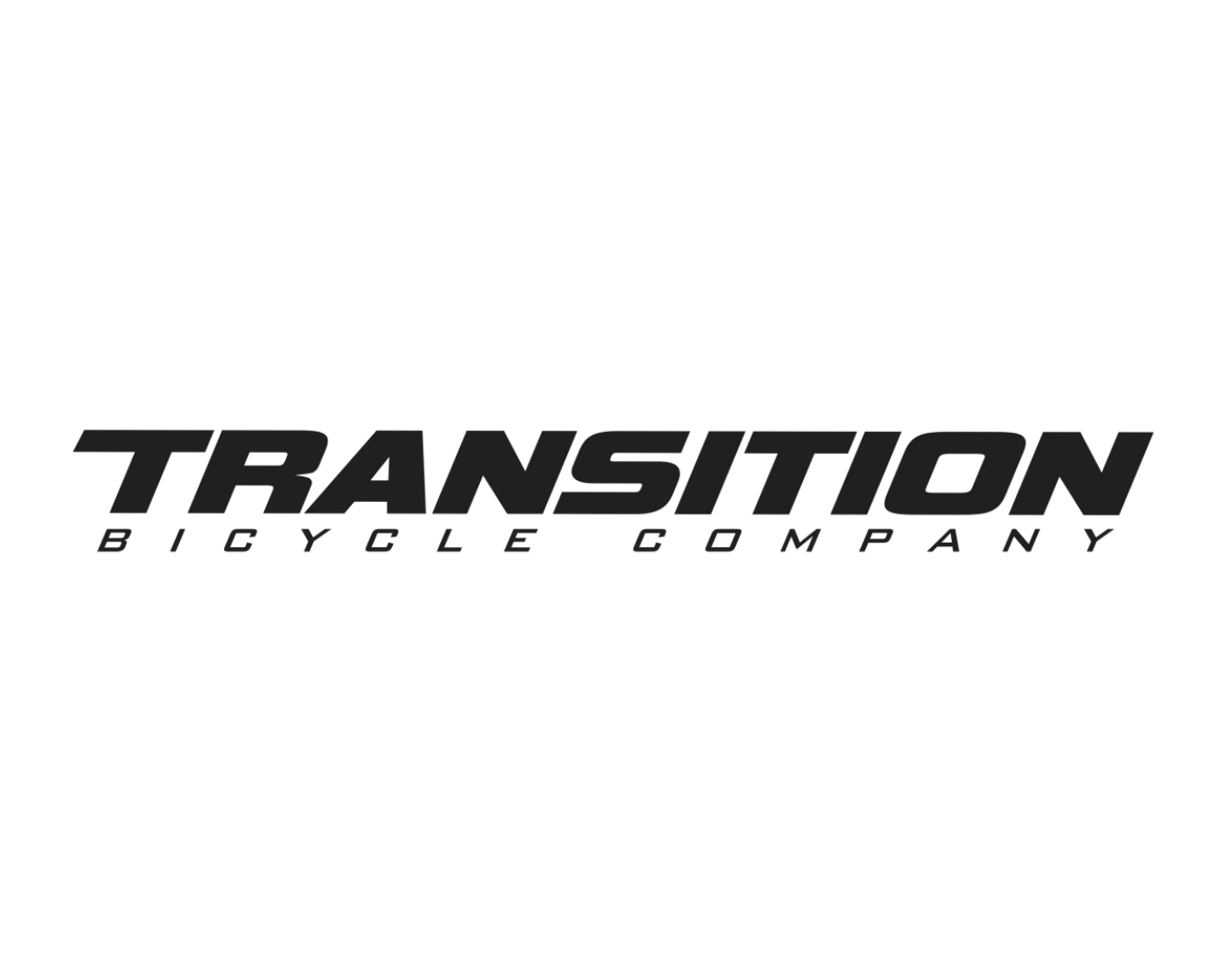 Logo for Transition Bicycle Company with the words 'Transition Bicycle Company' in bold, stylized black font.