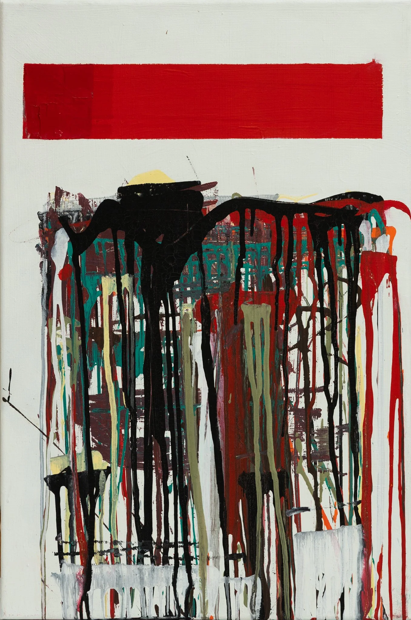 Jungle (3.2), 2021, oil & acryl, cotton on canvas, 60 x 35  x 3 cm