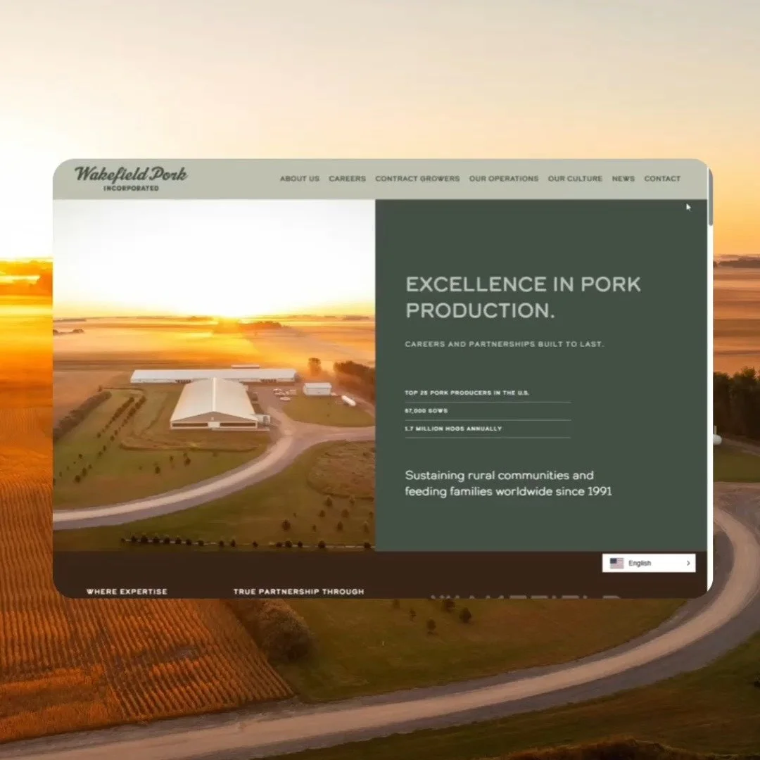 So, what has Wakefield Pork been working on? You had a week to think, and you definitely came up with some good guesses! Well, here it is. Wakefield Pork has a NEW WEBSITE!!🎉 

No new partnership, not a new barn, not even a new logo! Just a new webs