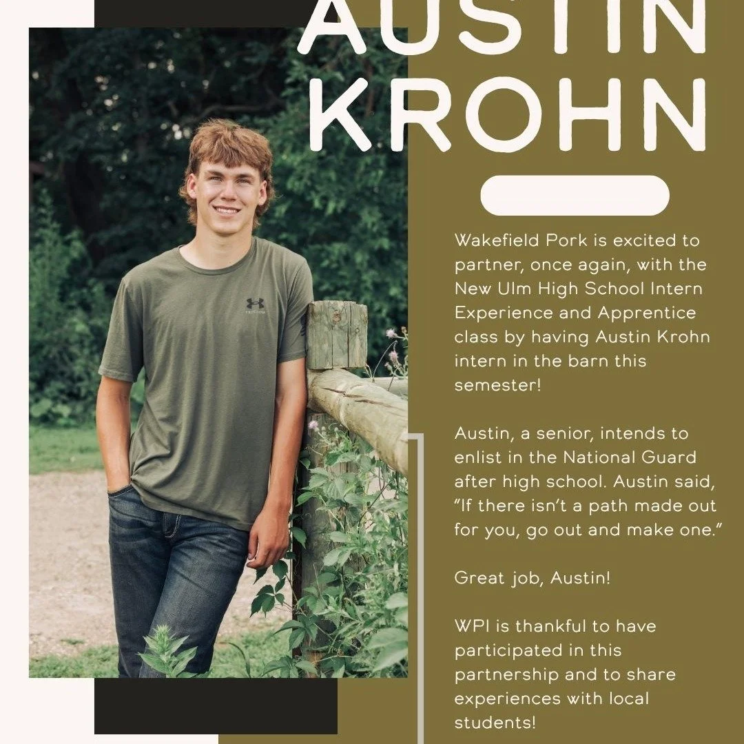We are wrapping up another awesome mini-internship experience with Austin Krohn from New Ulm High School! 

Through the Intern Experience and Apprentice Program class, he chose to intern with WPI and had the opportunity to work alongside several of o