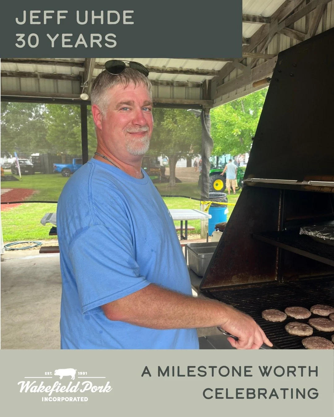🎉 Recognizing 30 years with Wakefield Pork!
Please join us in celebrating Jeff Uhde, one of our Farrowing Supervisors, for 30 years of service with us.

"I enjoy watching people grow and come up through the company over the years." - Jeff
