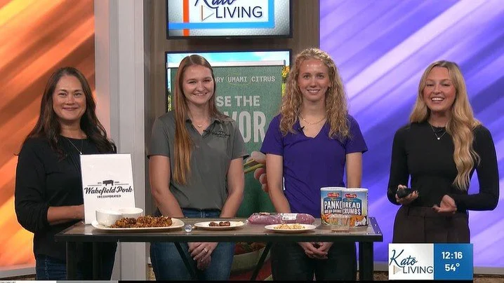 Our very own Baleigh, along with Bailey from Minnesota Pork, went live on KEYC yesterday to talk about Wakefield Pork and National Pork Month! 🐖 Check out the full segment here: https://www.keyc.com/.../27/kato-living-national-pork-month/ 

Try maki