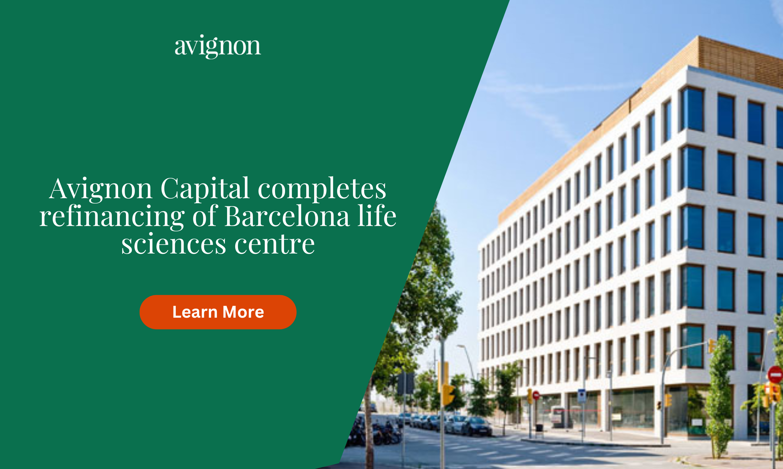 Avignon Capital completes refinancing of Barcelona life sciences centre