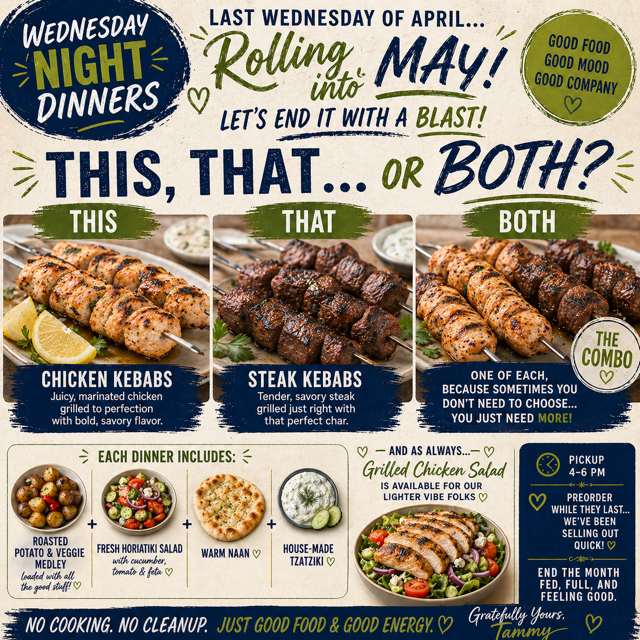 Chicken & Steak Kebab Dinner Combo