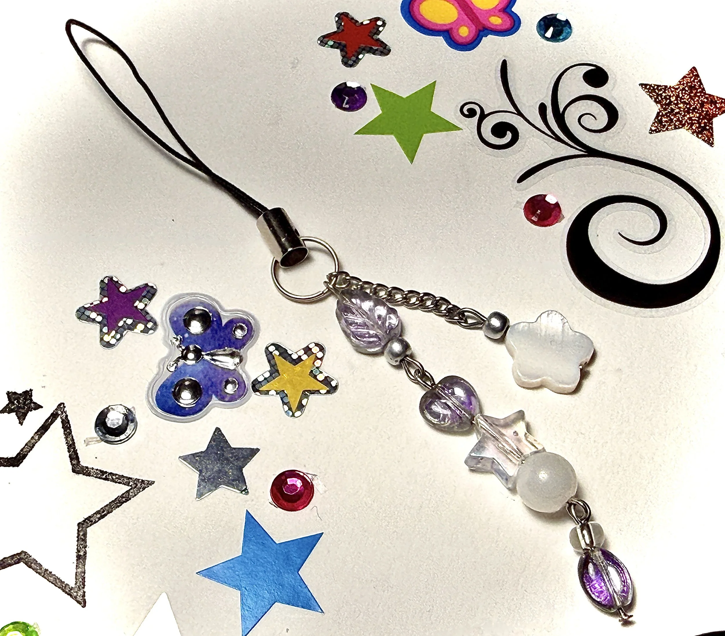 FUNKY FLOWER PHONE CHARM