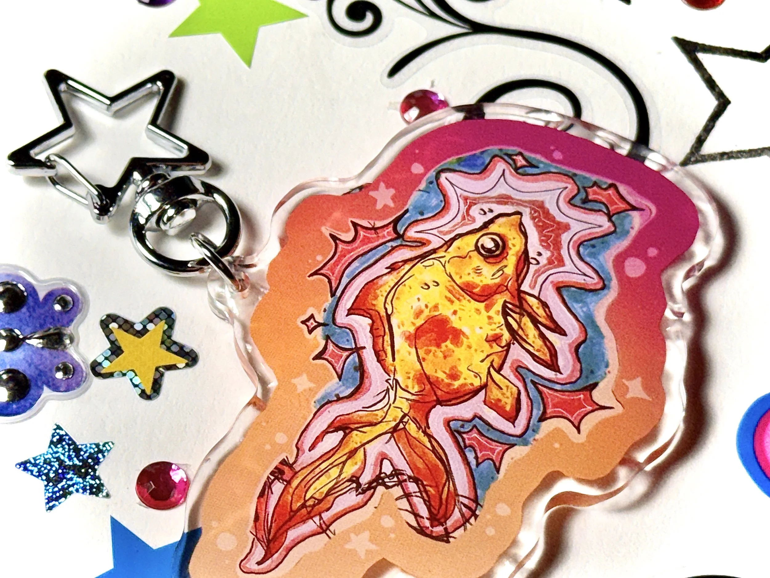 SILLY FISH KEYCHAIN