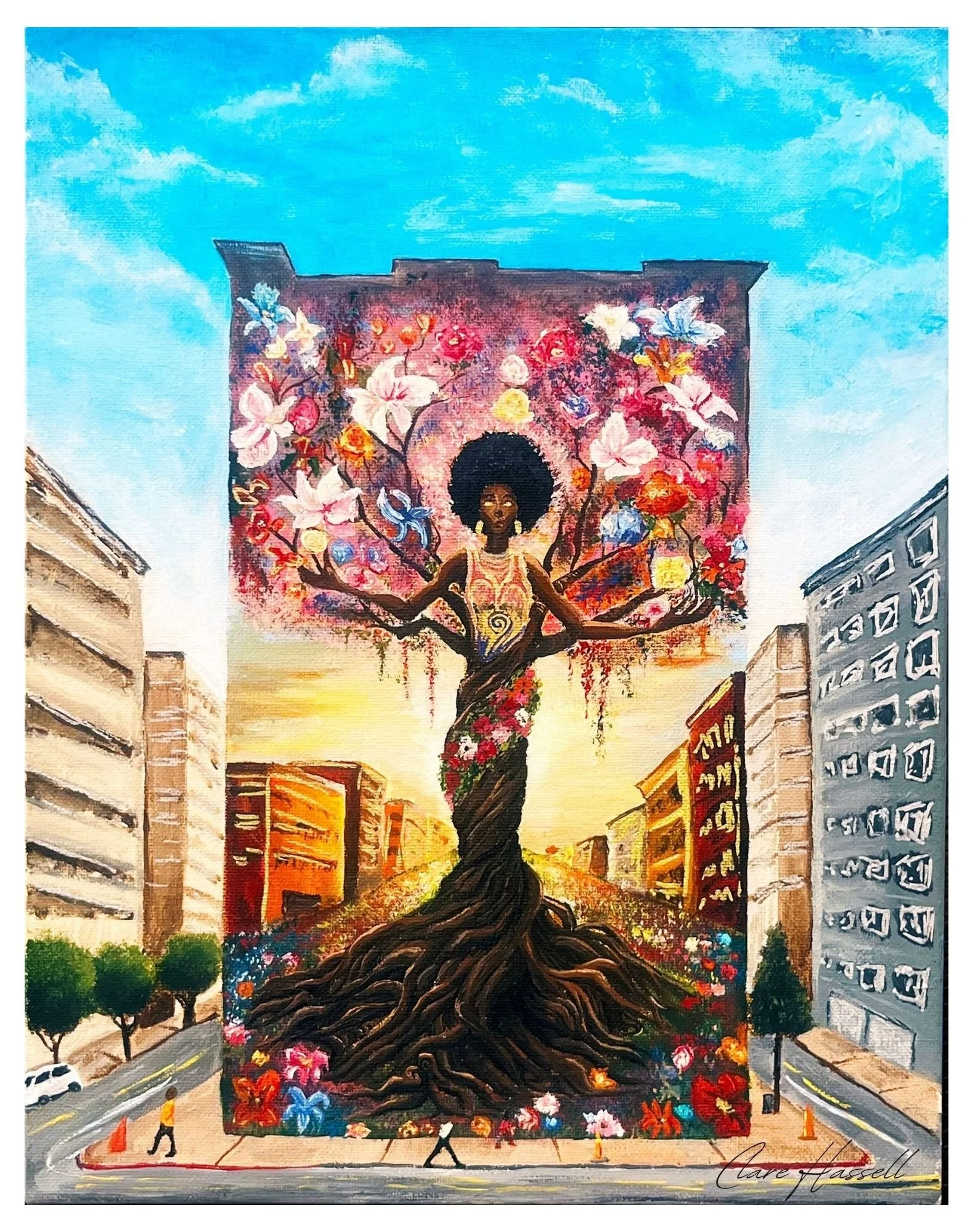 Black Roots Print