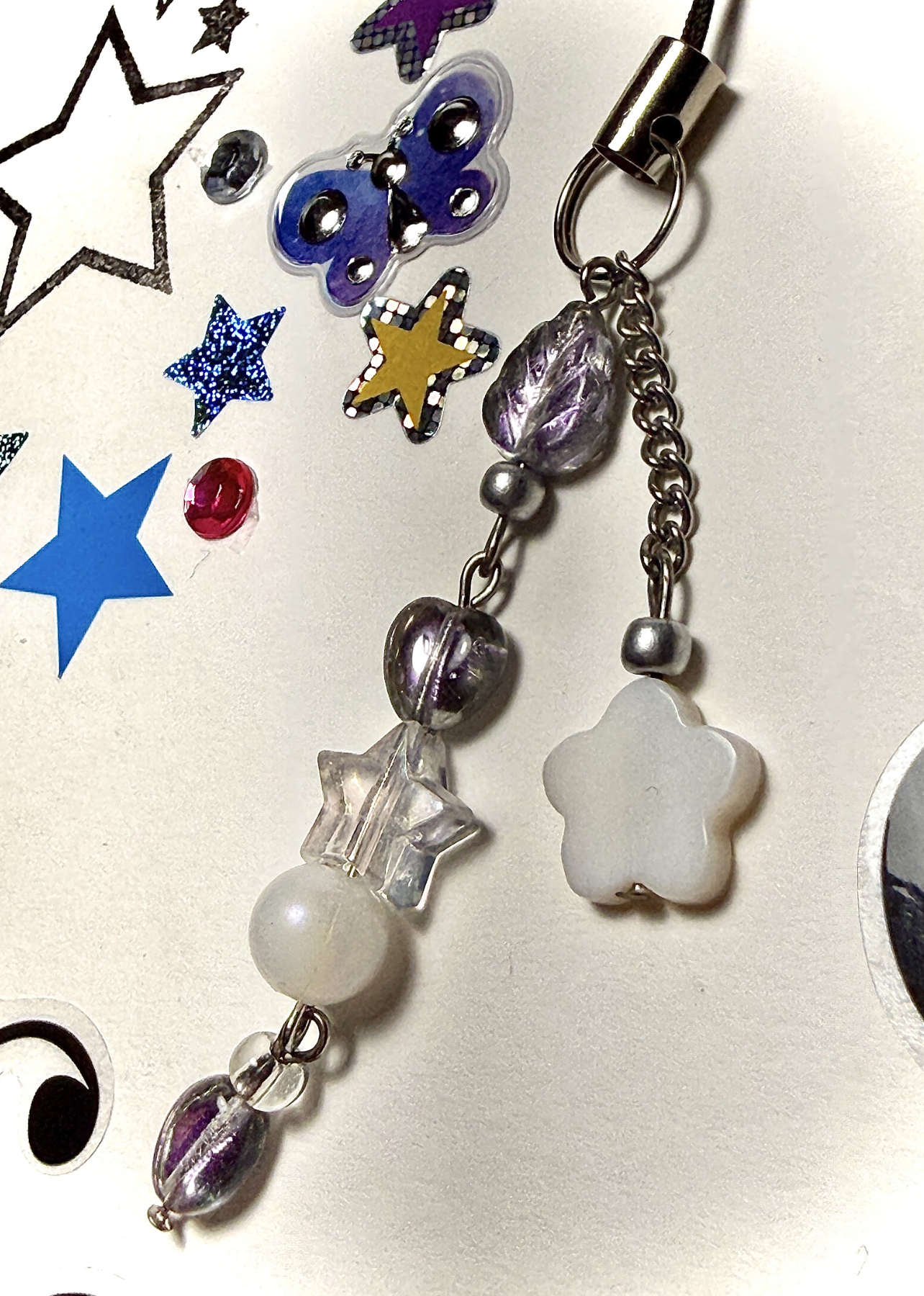 Funky Flower Phone Charm