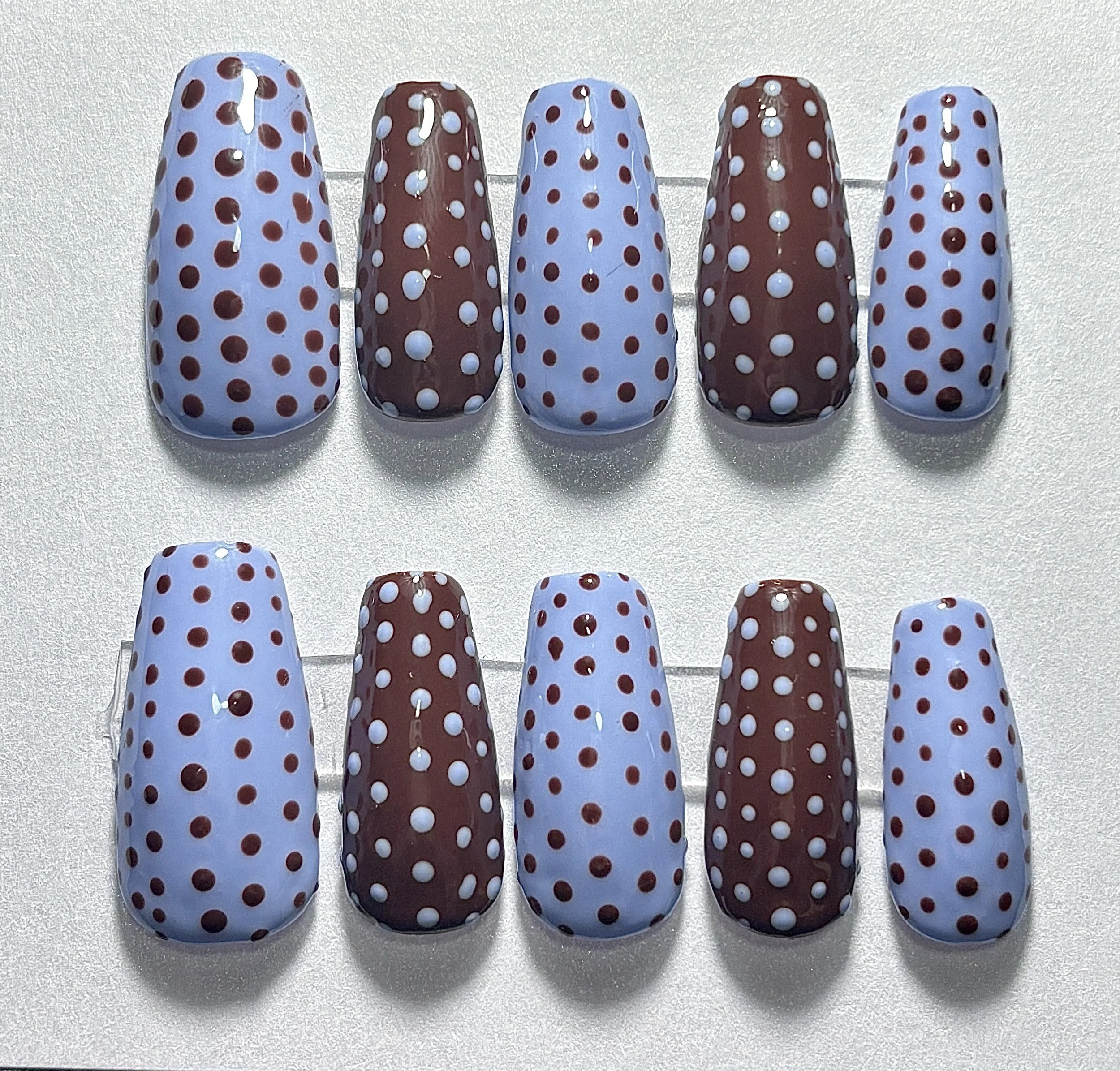 Polka dots - blue and brown .jpg