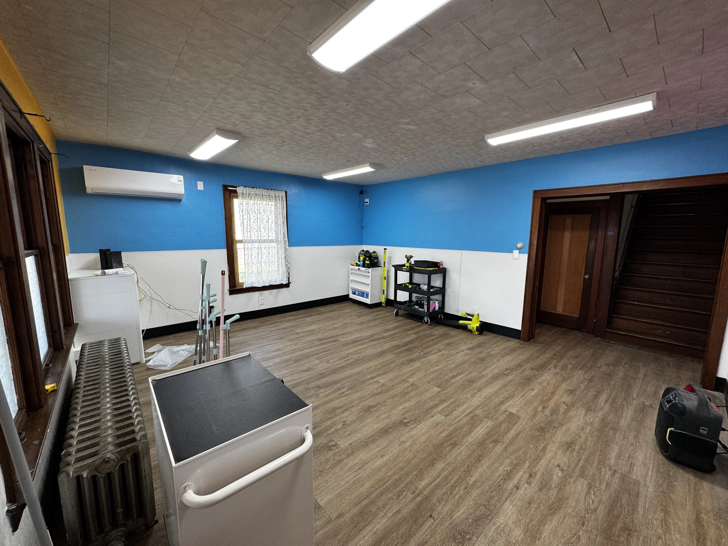 Love Your Doggo grooming salon interior photos of the grooming stations in Blacklick, Ohio