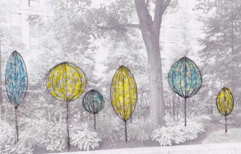 Sketch of lighting design