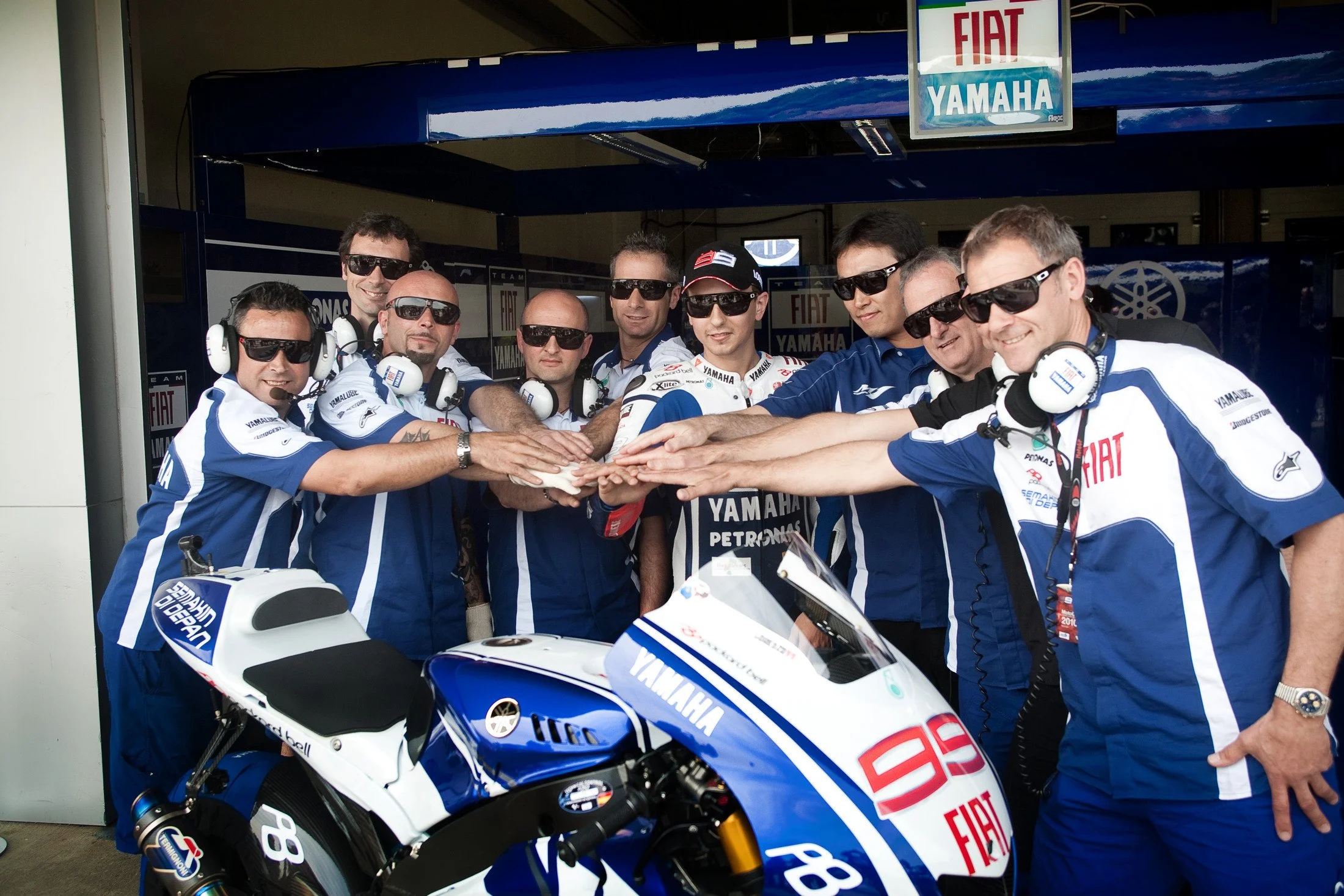 Fiat Yamaha — Valentino Rossi e Jorge Lorenzo