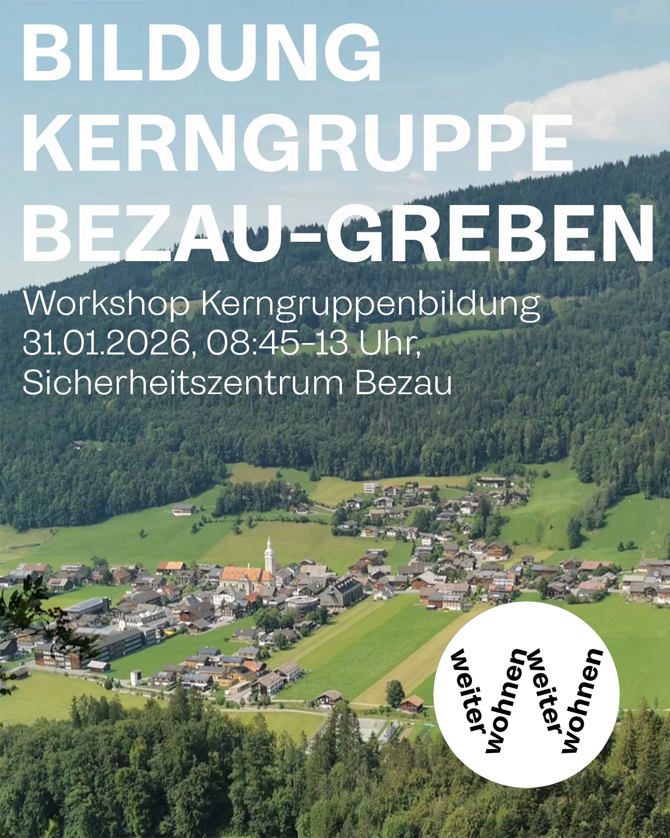Bildung Kerngruppe Bezau-Greben